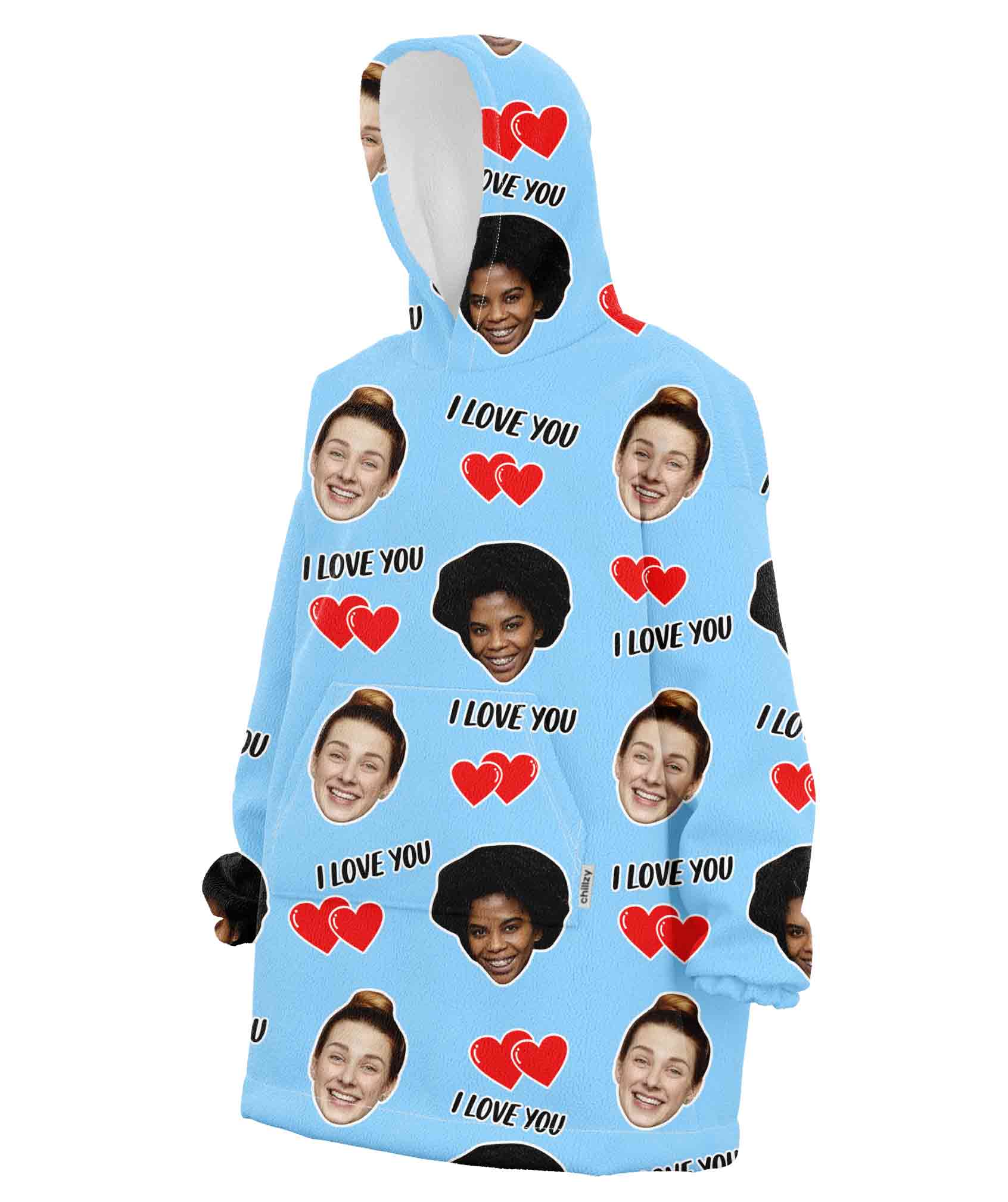 I Love You Blanket Hoodie