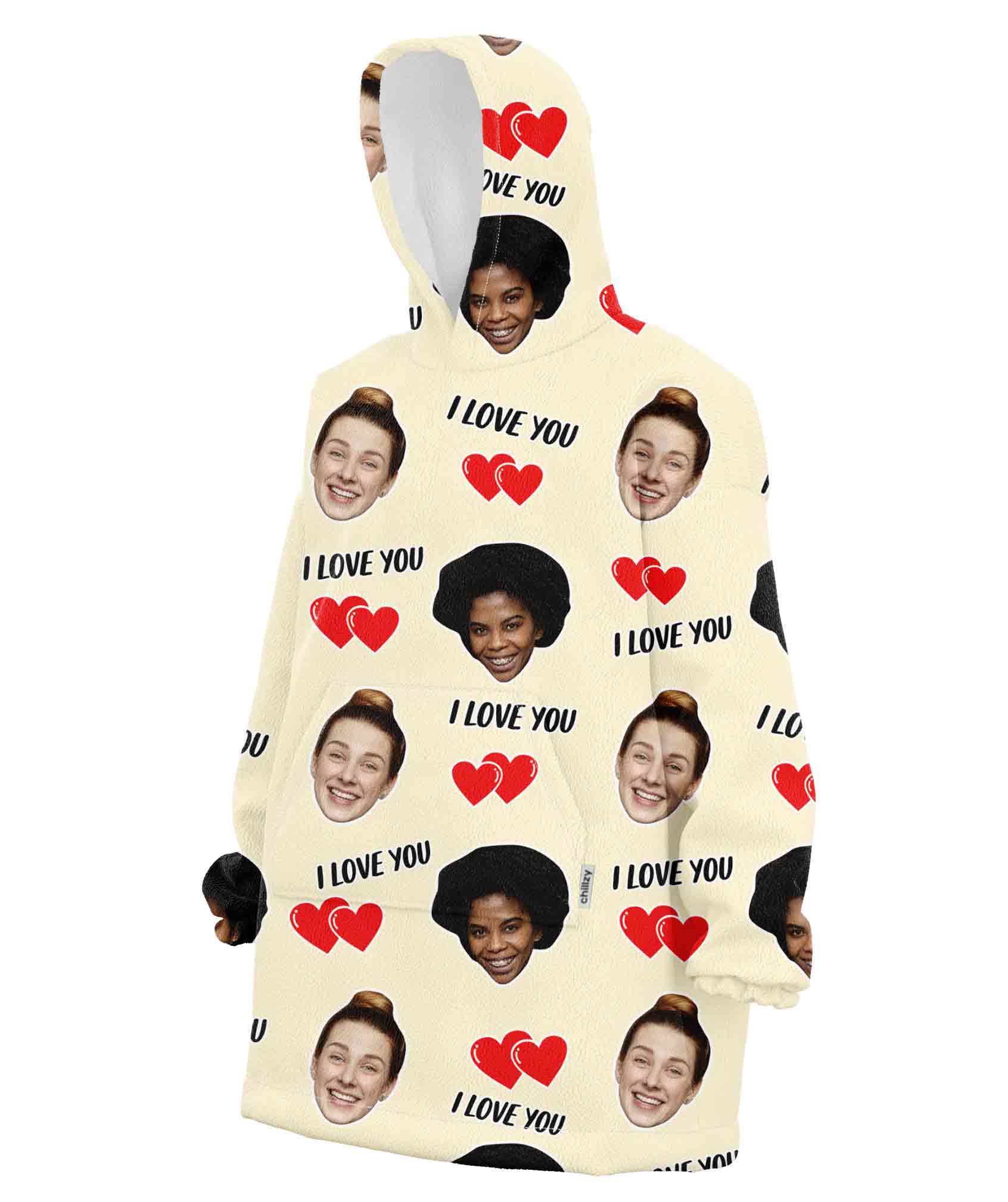 I Love You Blanket Hoodie