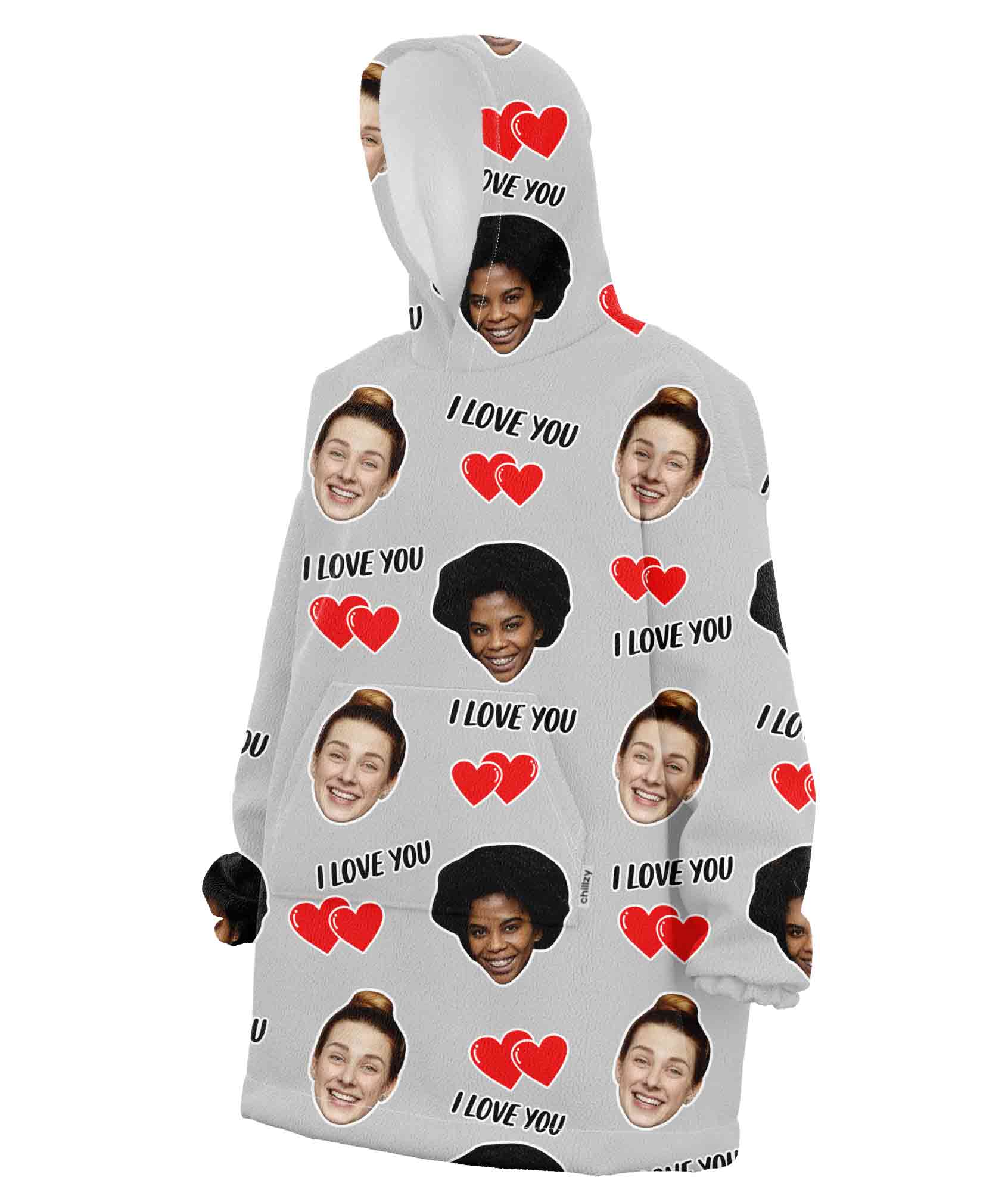 I Love You Blanket Hoodie