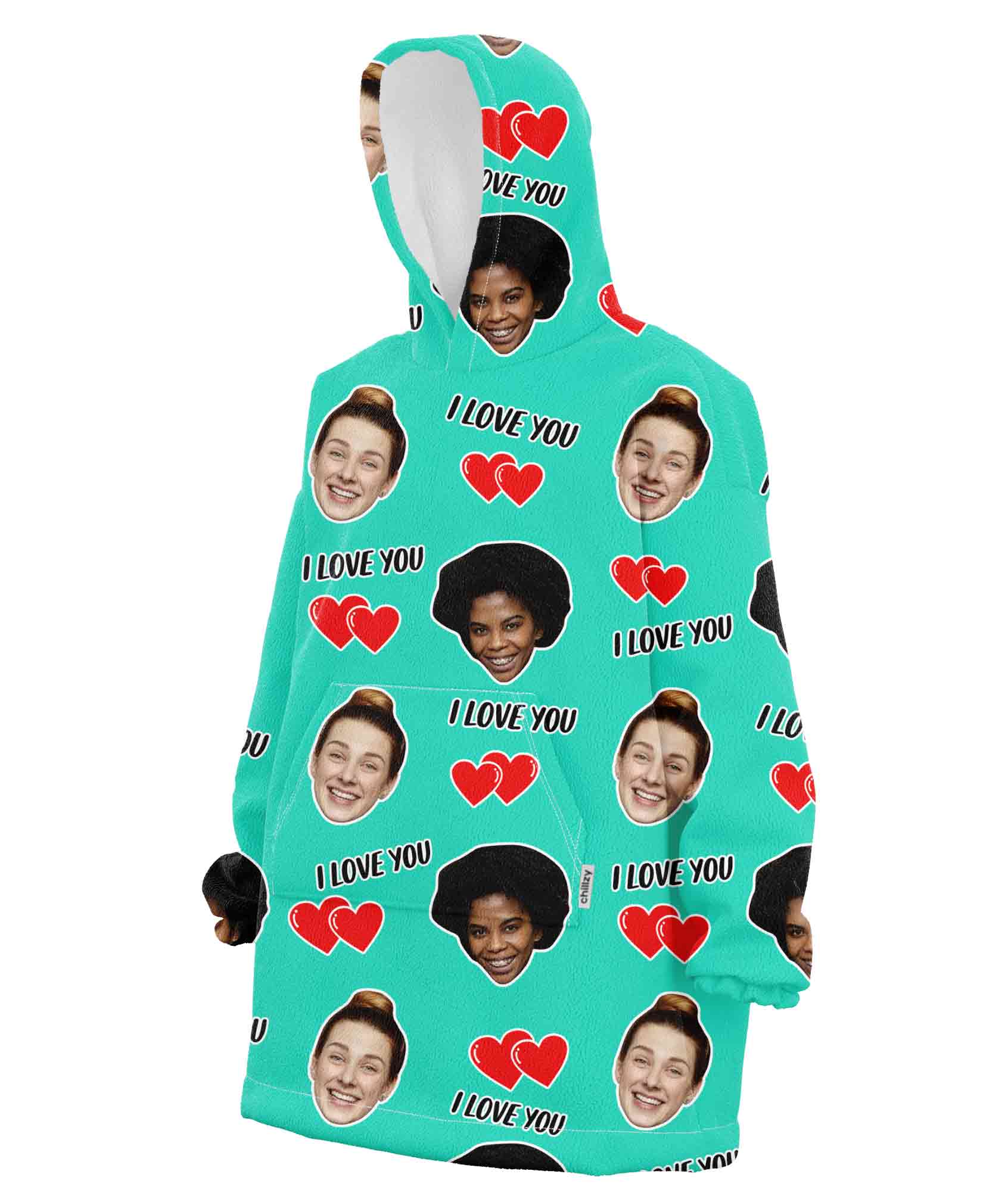 I Love You Blanket Hoodie