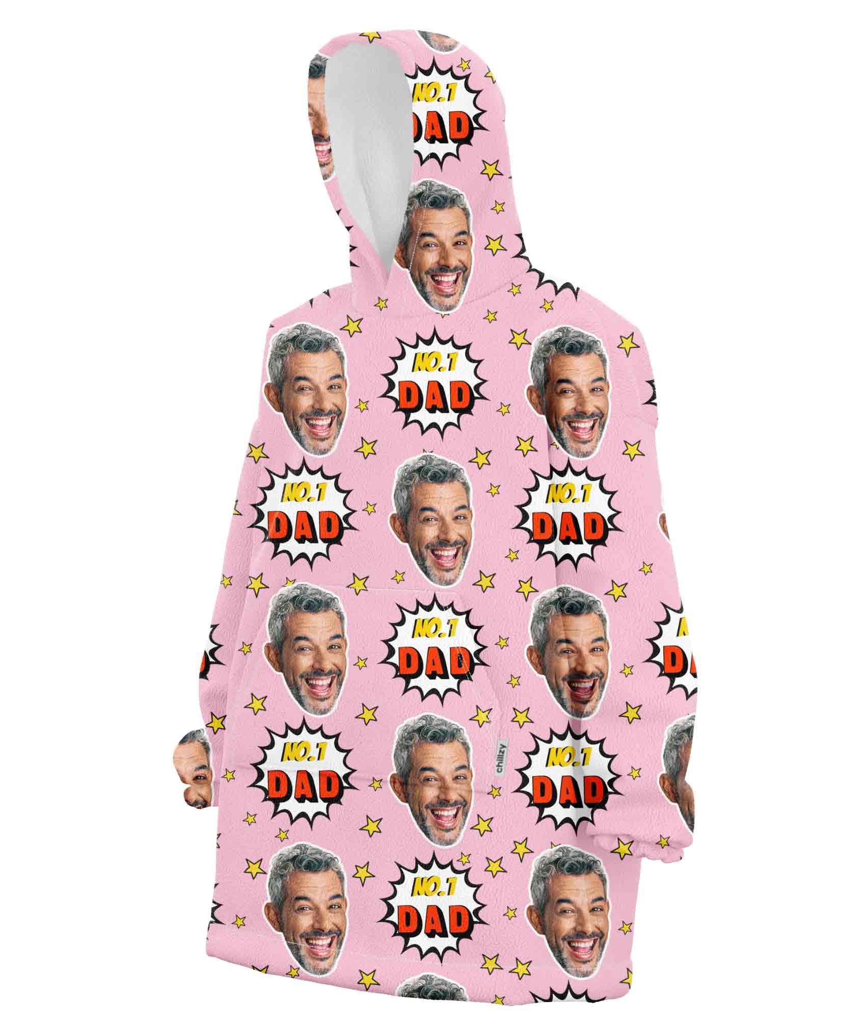 Number 1 Dad Blanket Hoodie
