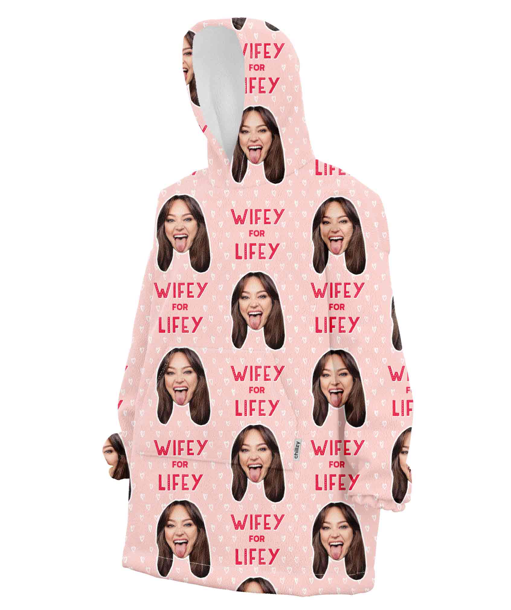 Wifey for Lifey Blanket Hoodie