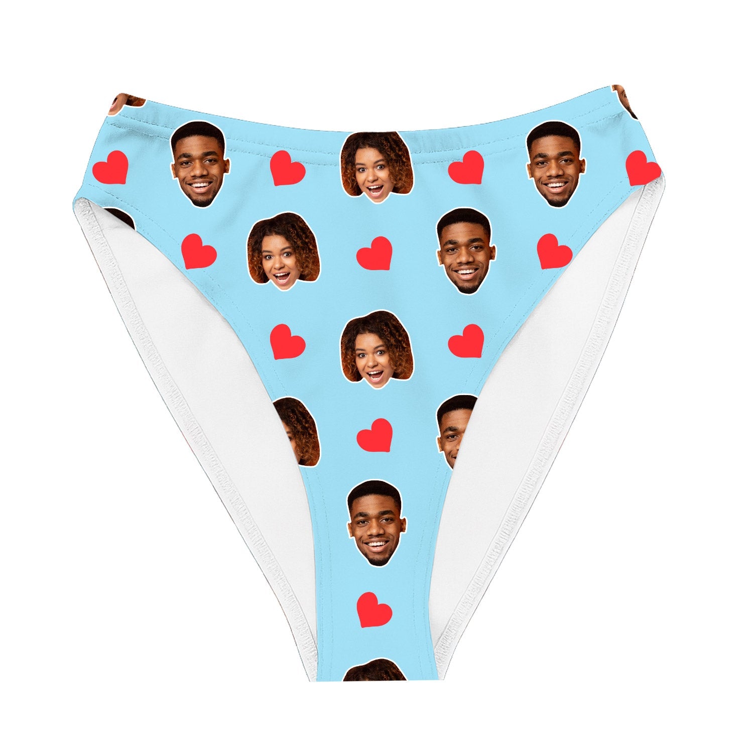 Red Hearts Custom Bikini Bottoms