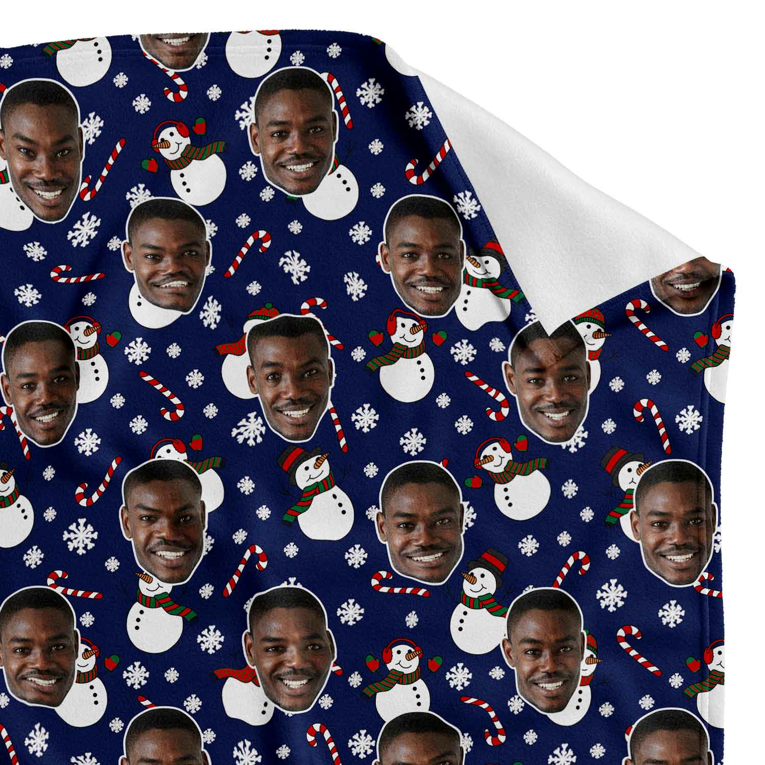 Snowman Me Personalized Christmas Blanket