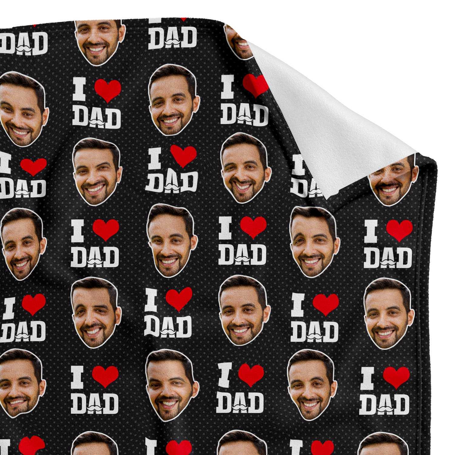 I Love Dad Personalized Blanket