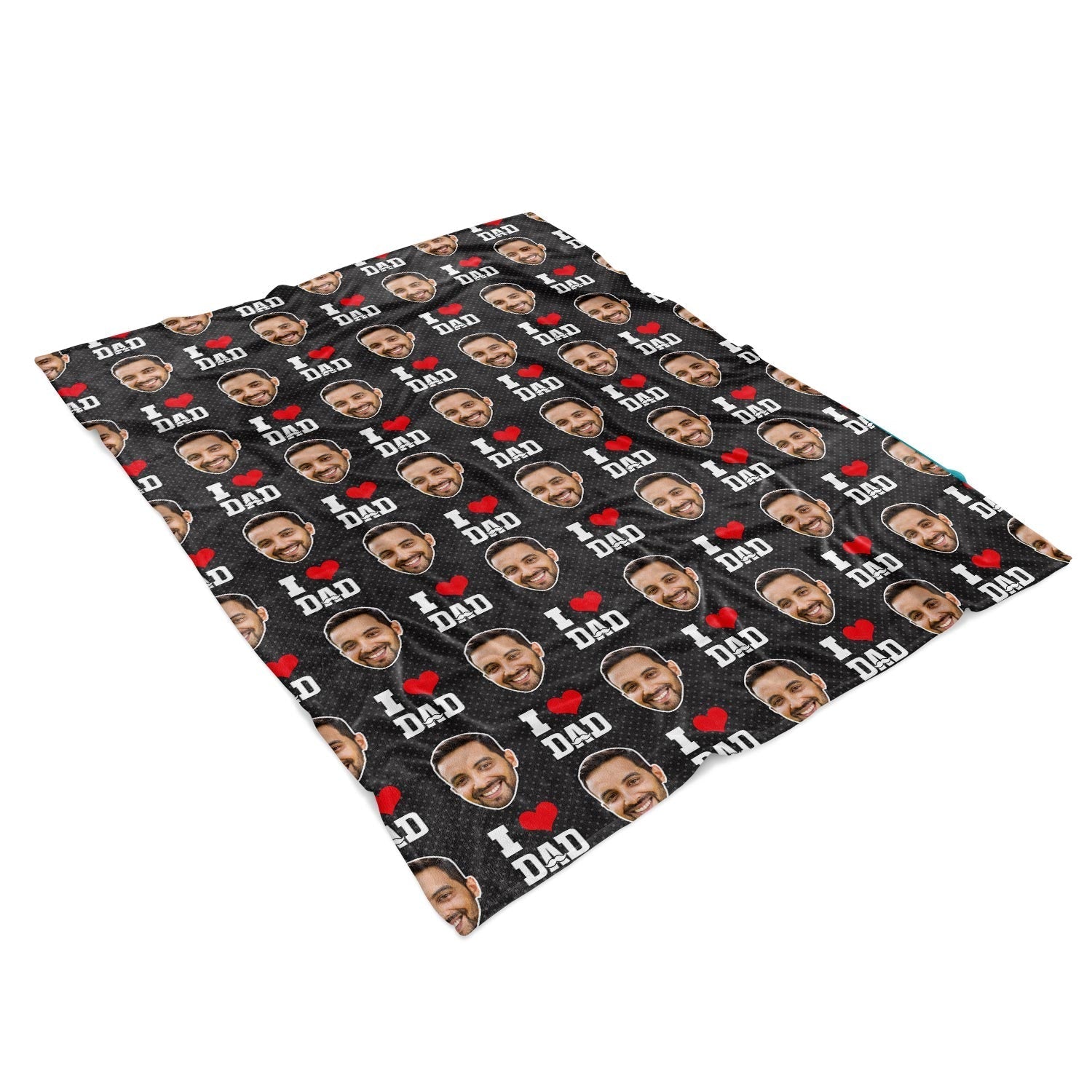 I Love Dad Personalized Blanket