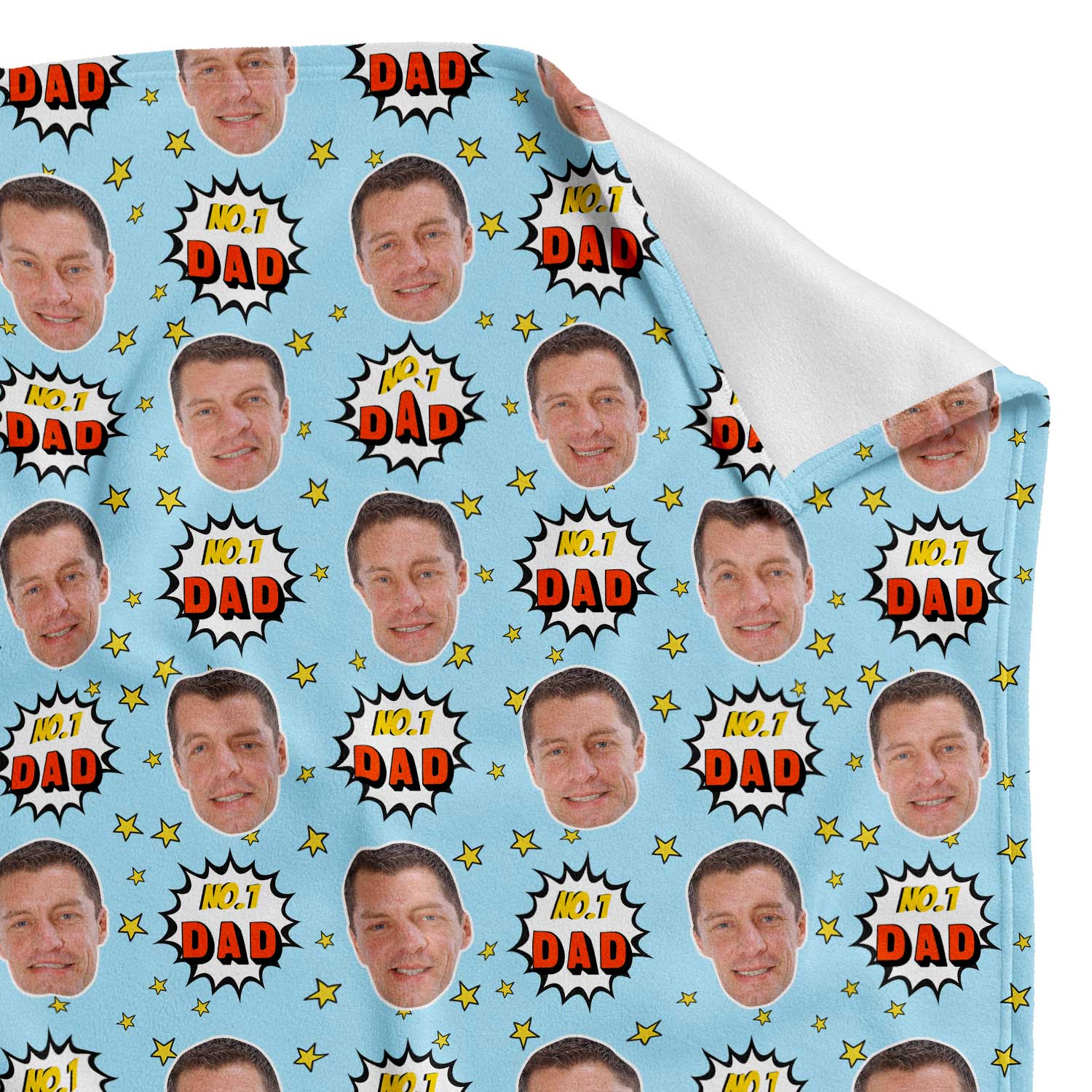 Number 1 Dad Personalized Blanket