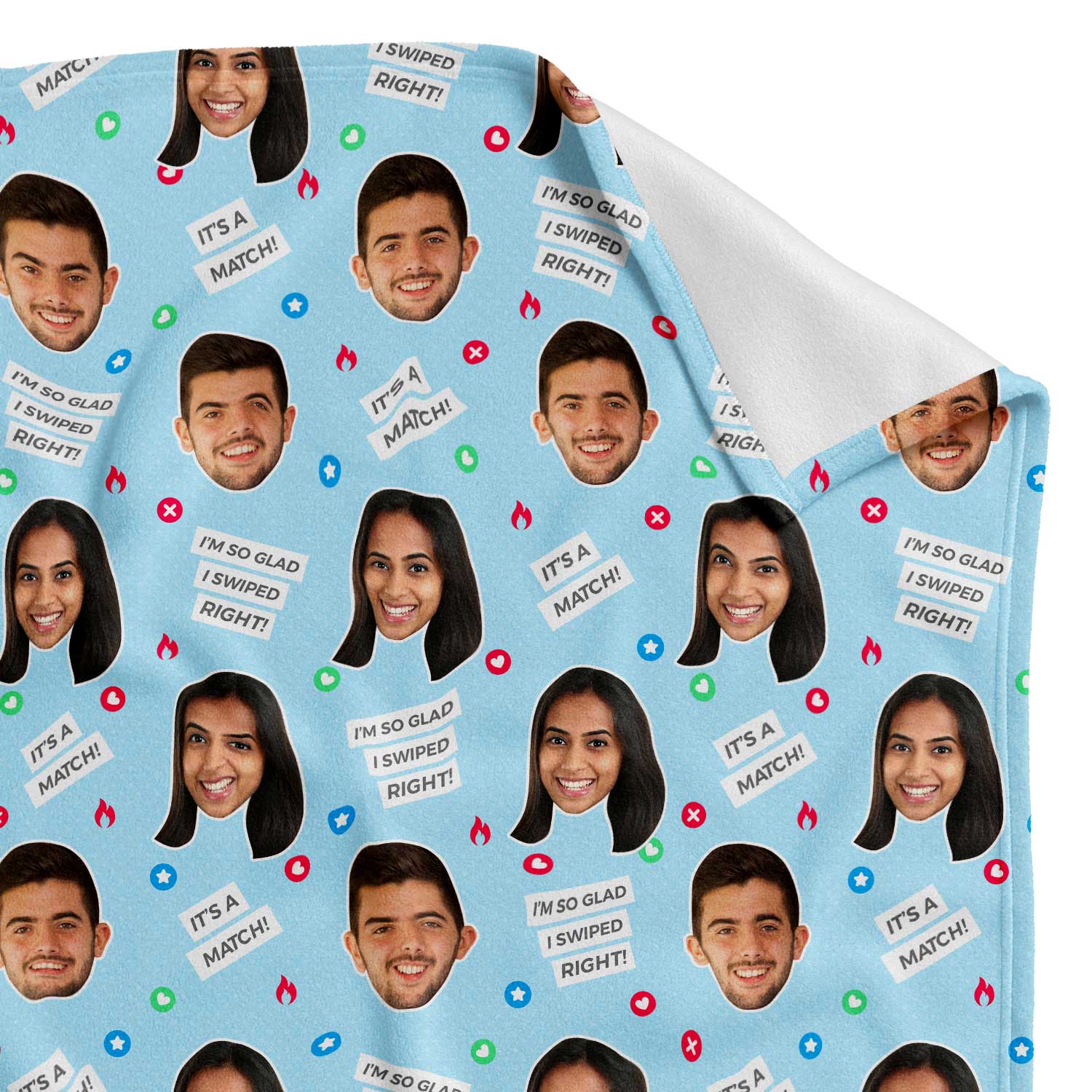 Tinder Personalized Blanket