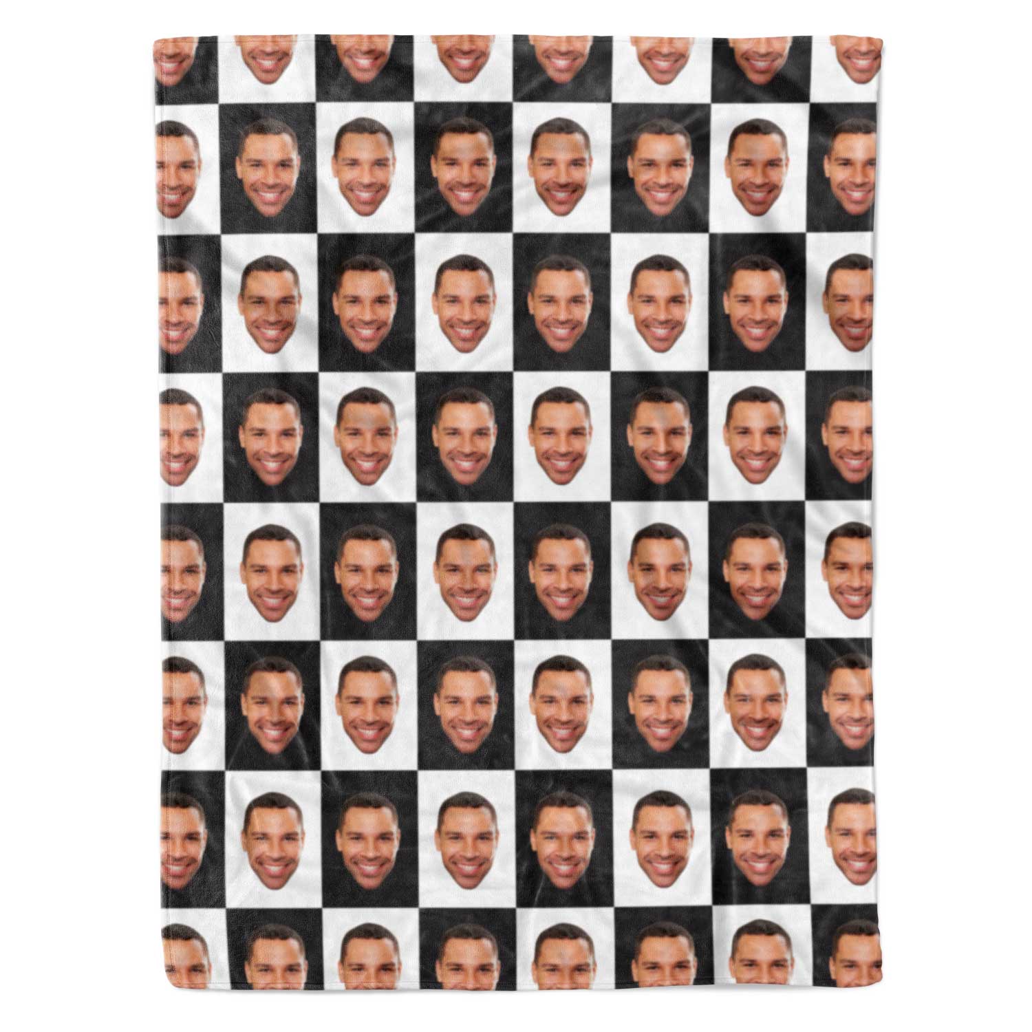 Chequered Personalized Blanket