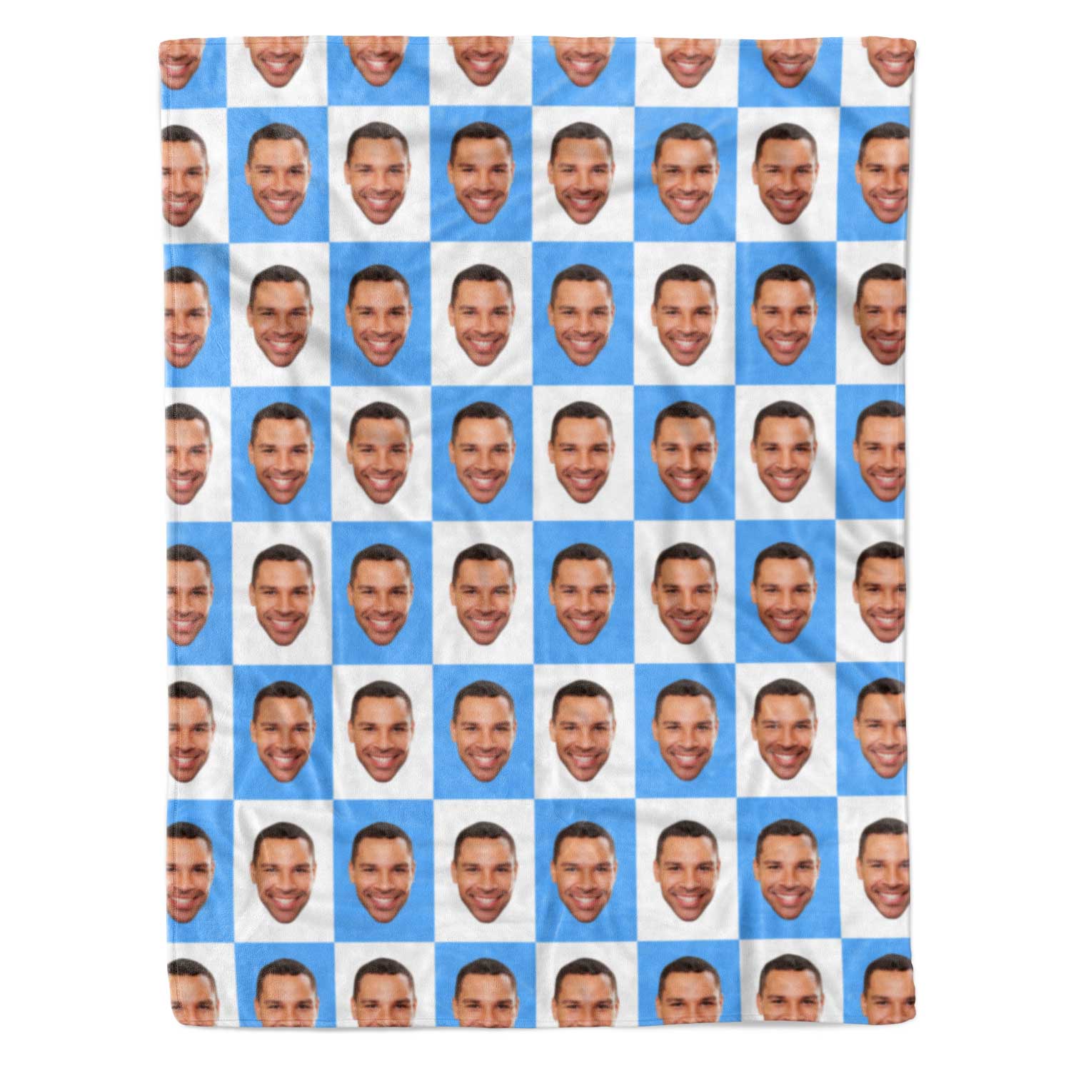 Chequered Personalized Blanket