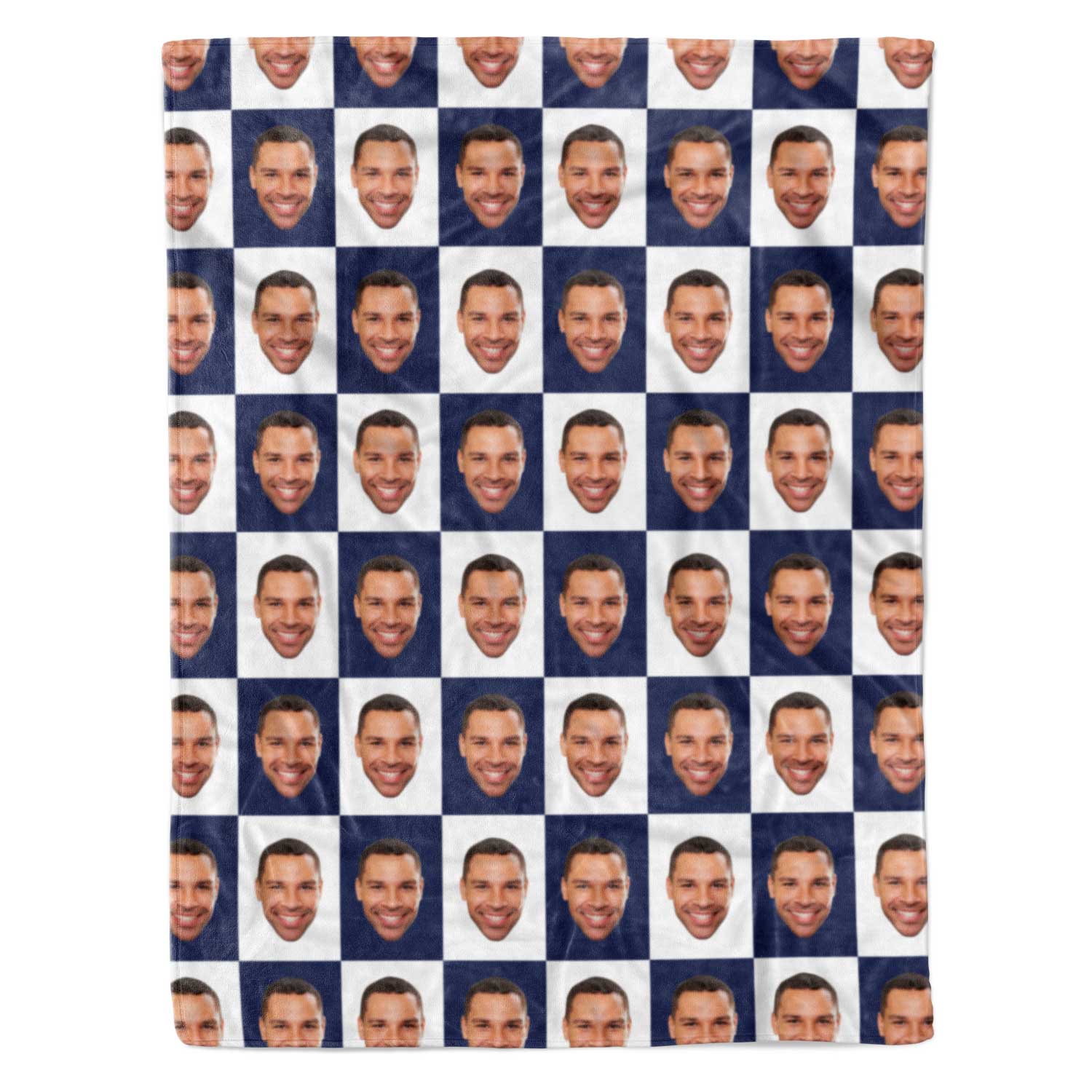 Chequered Personalized Blanket