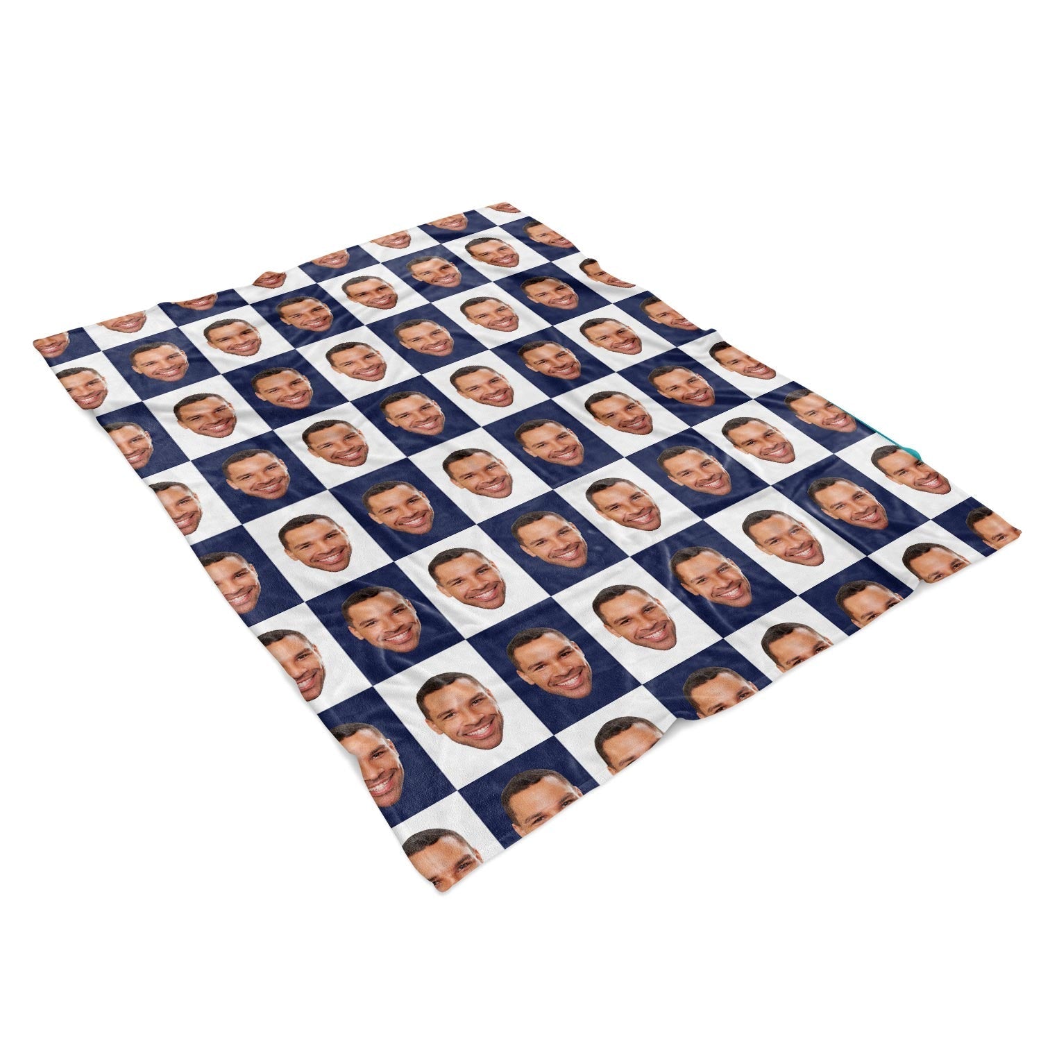 Chequered Personalized Blanket