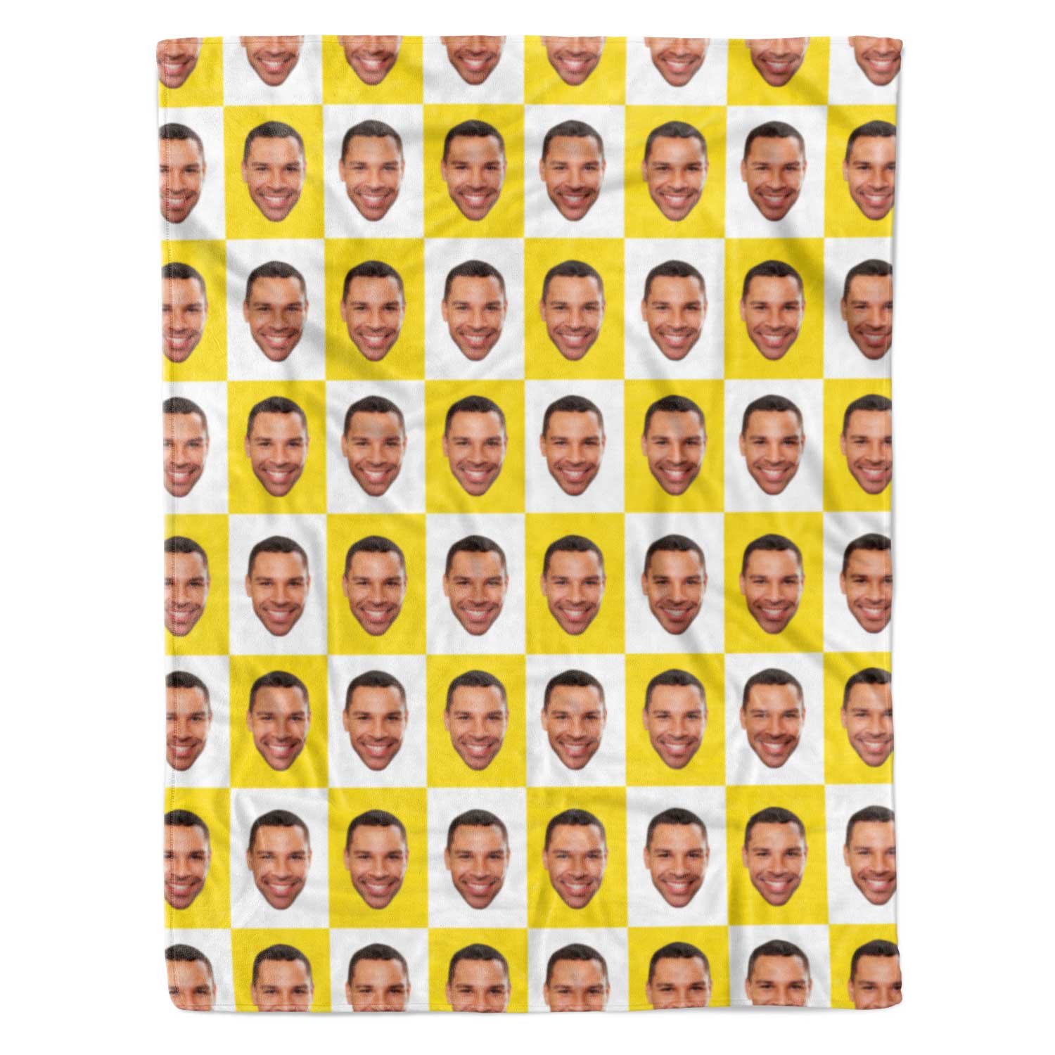 Chequered Personalized Blanket