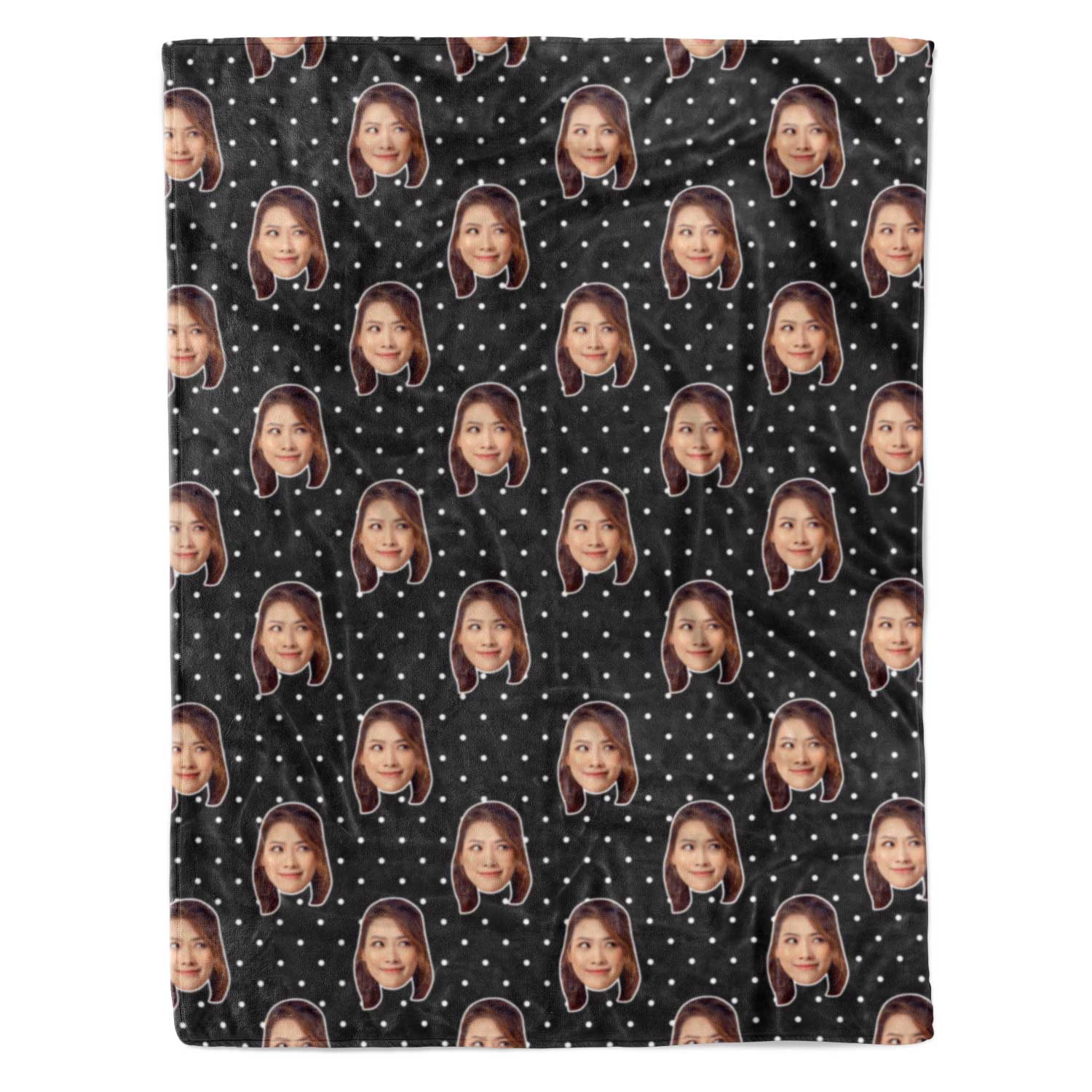 Face Polka Personalized Blanket