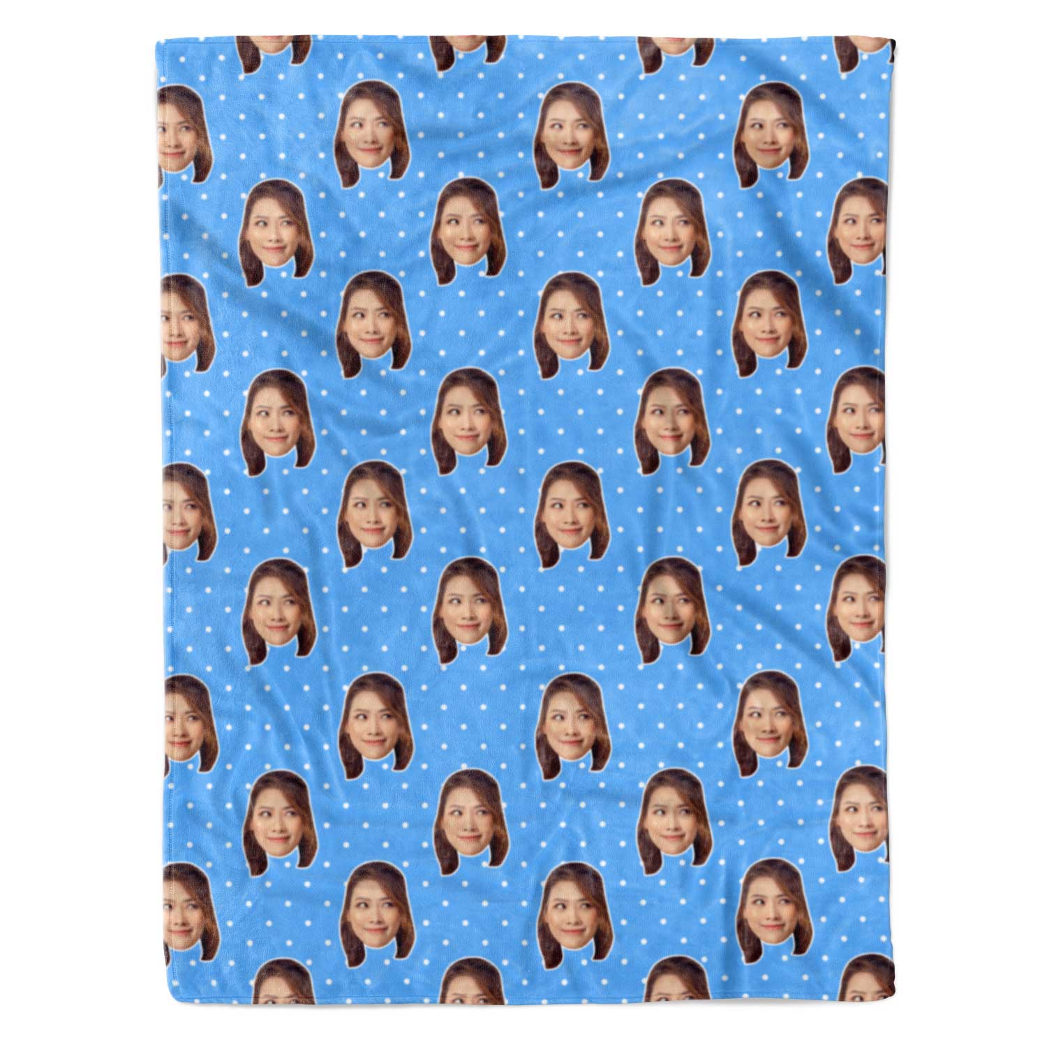 Face Polka Personalized Blanket