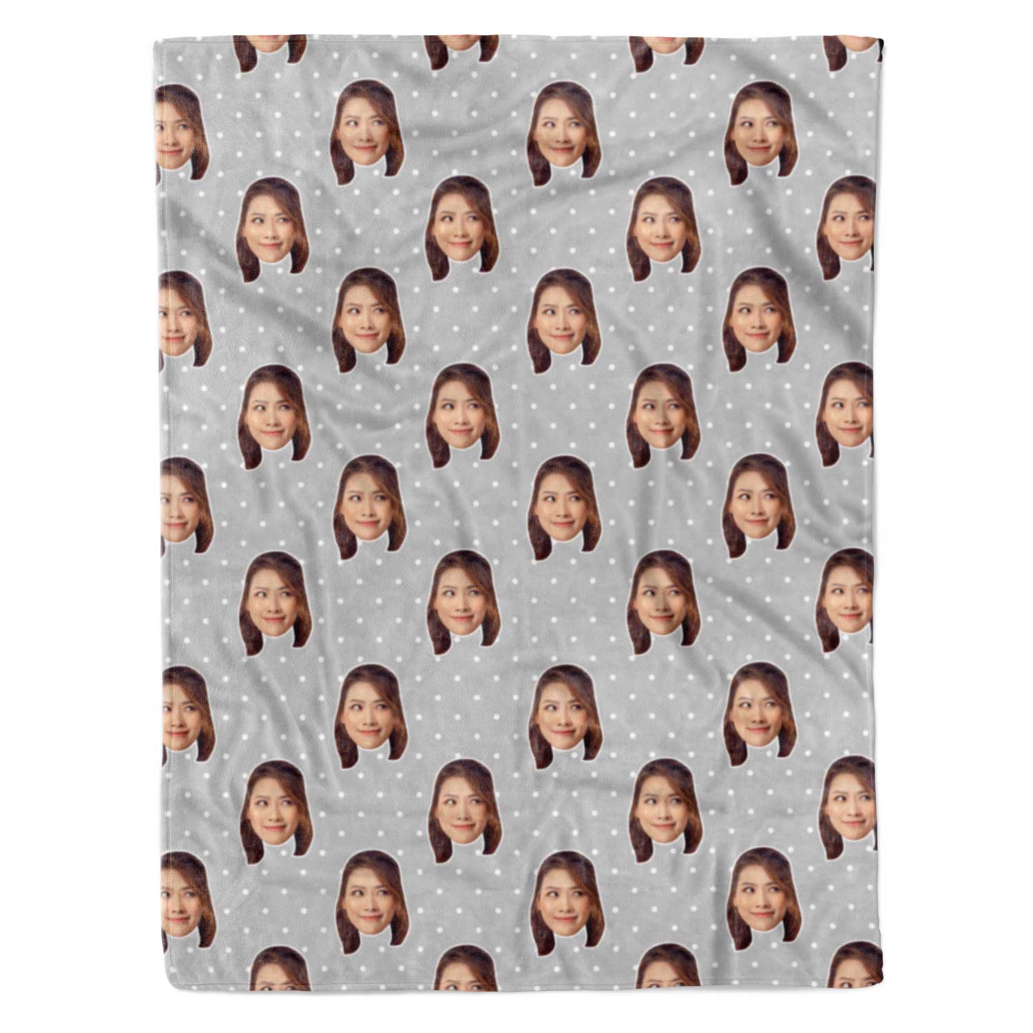 Face Polka Personalized Blanket