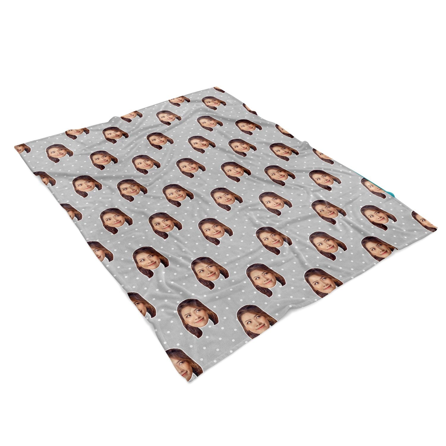 Face Polka Personalized Blanket