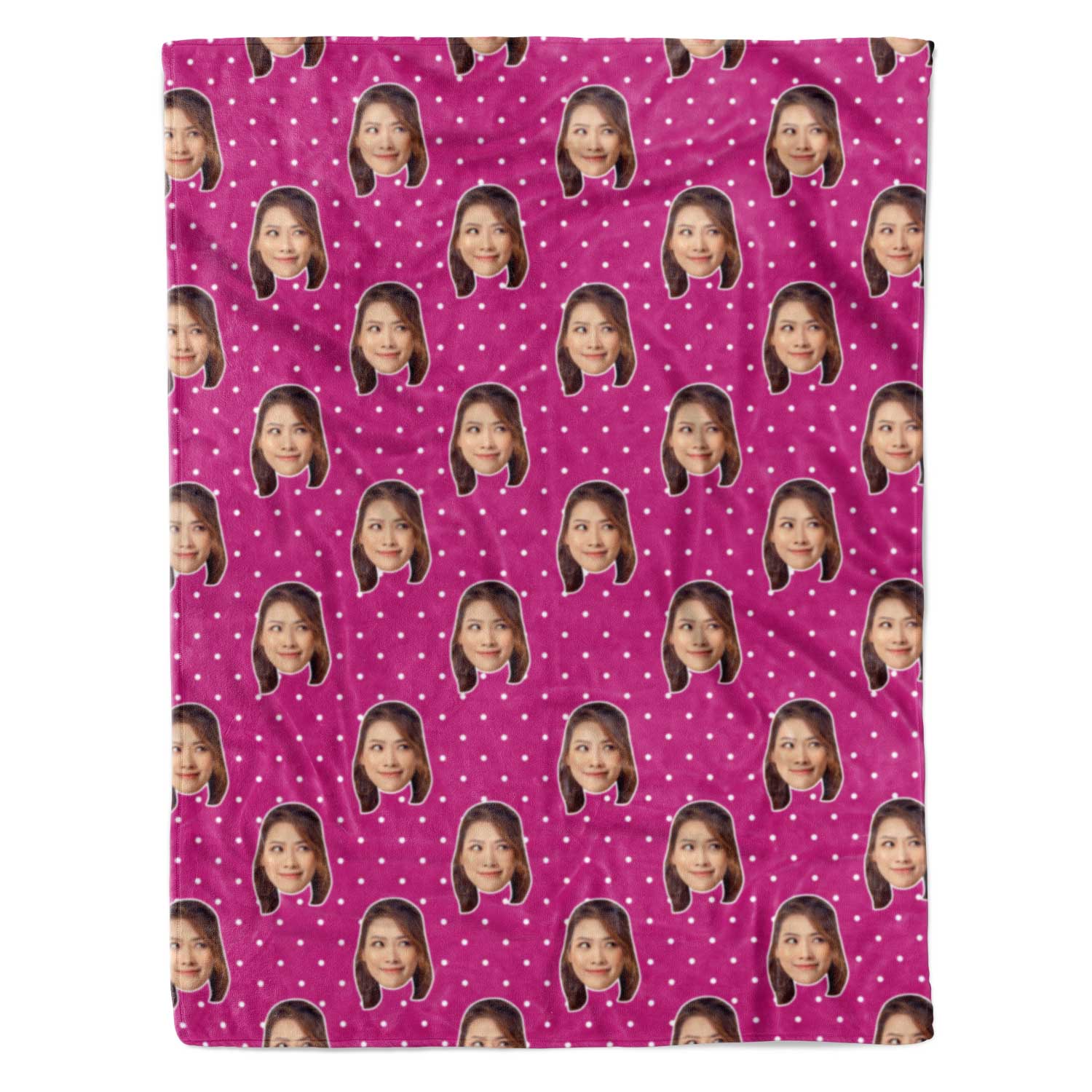 Face Polka Personalized Blanket