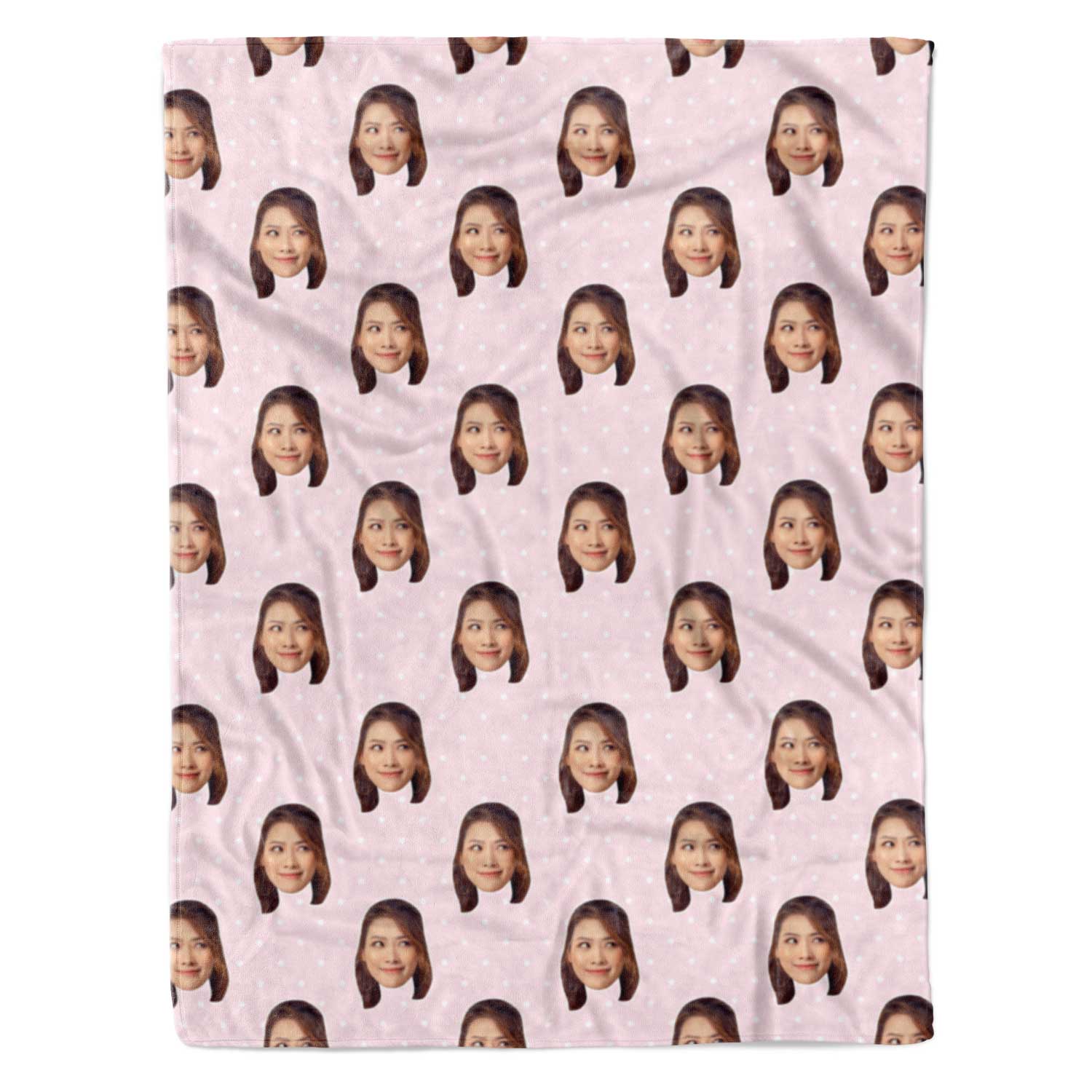 Face Polka Personalized Blanket