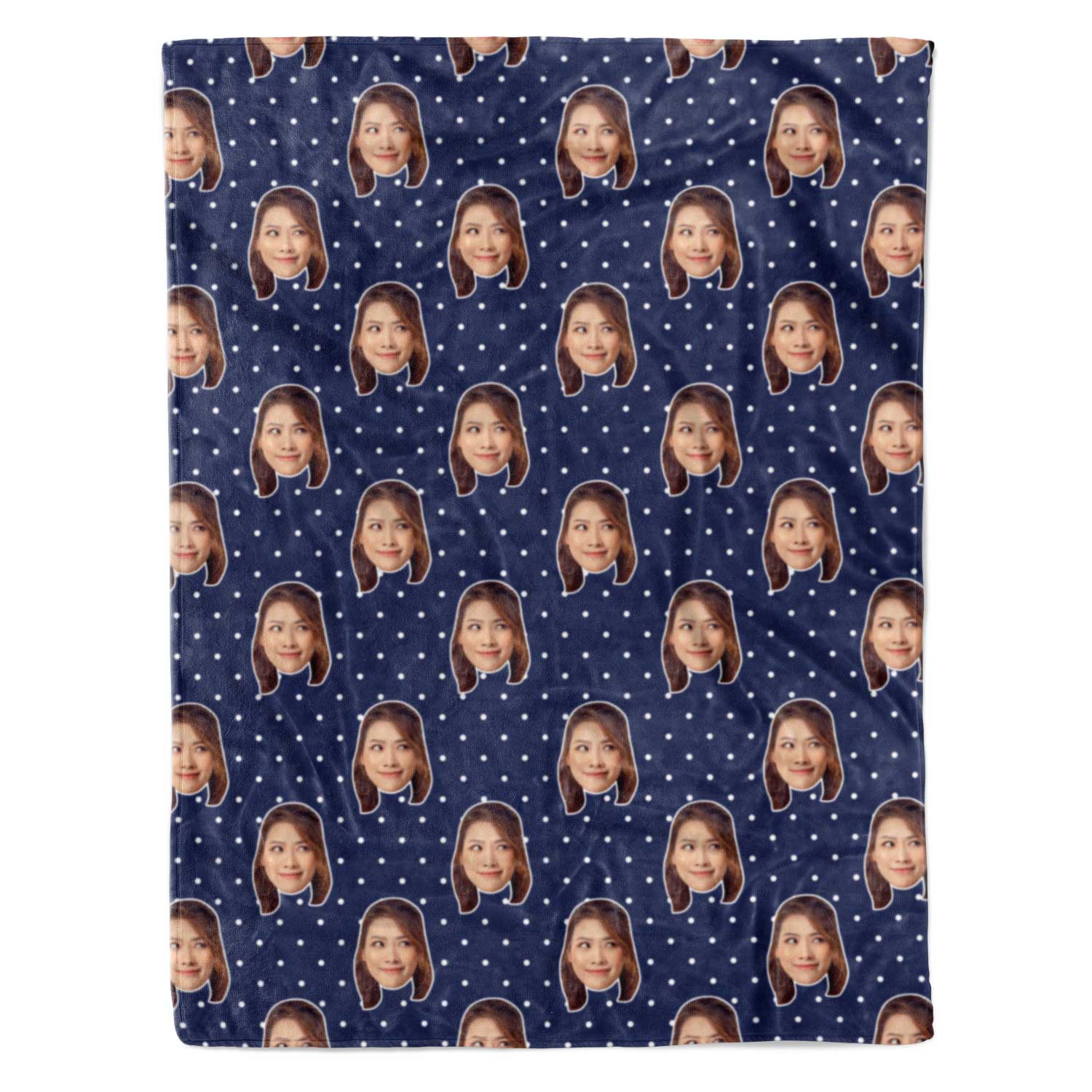 Face Polka Personalized Blanket