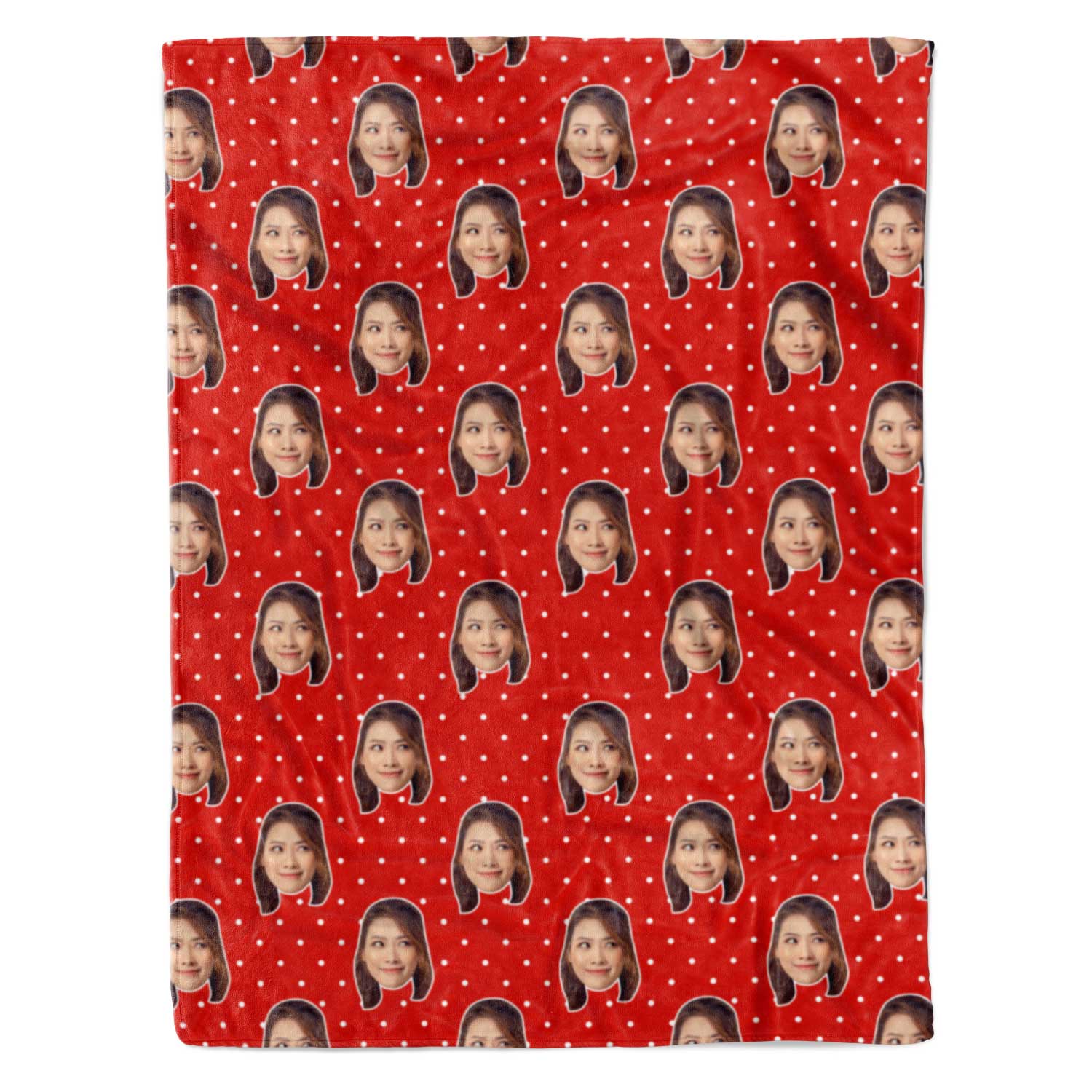 Face Polka Personalized Blanket