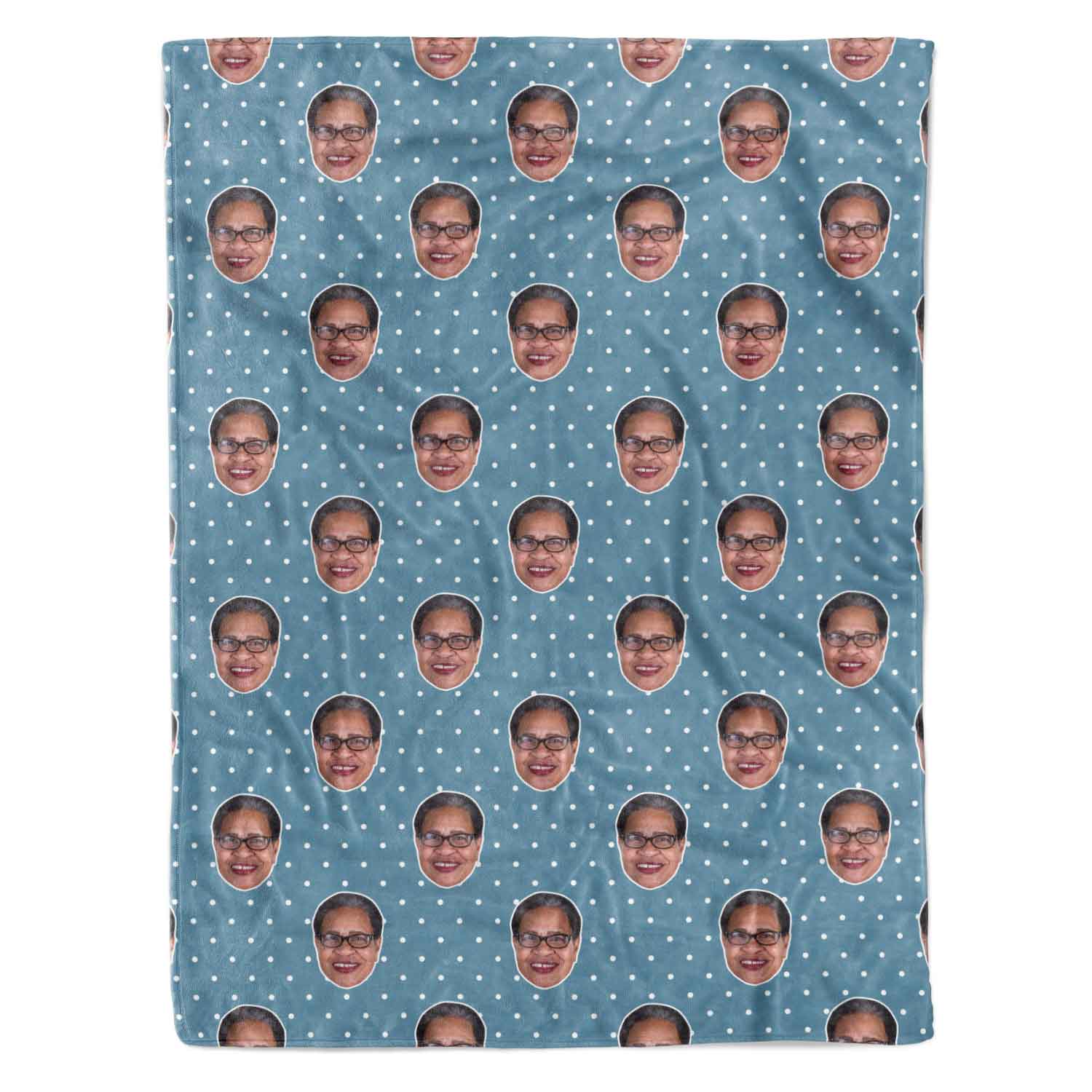Face Polka Personalized Blanket