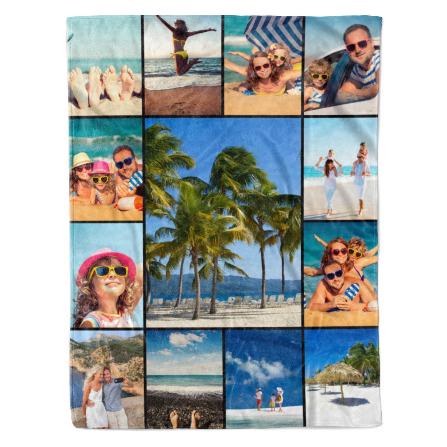 Photo Collage Personalized Blanket With 13 Images