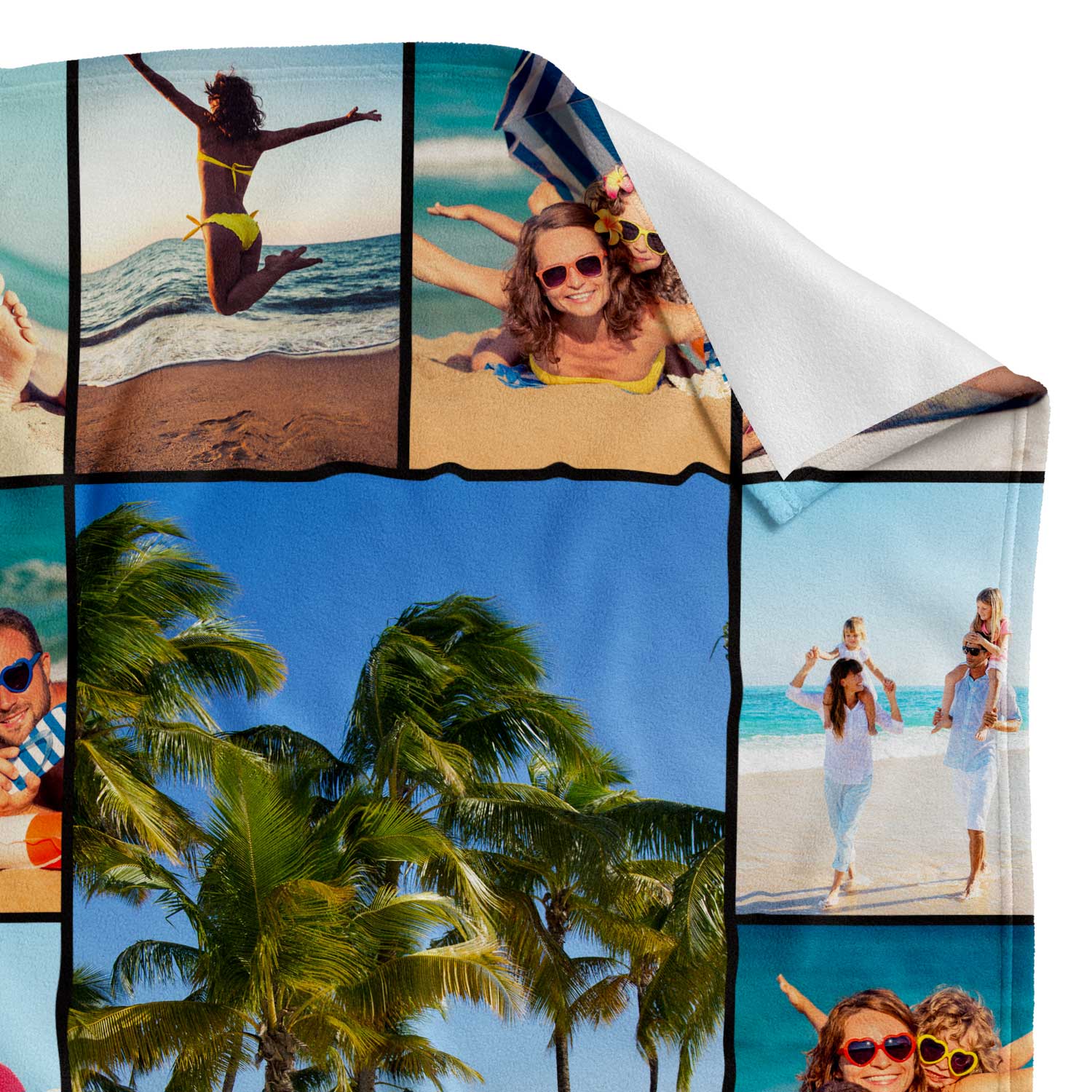 Photo Collage Personalized Blanket With 13 Images