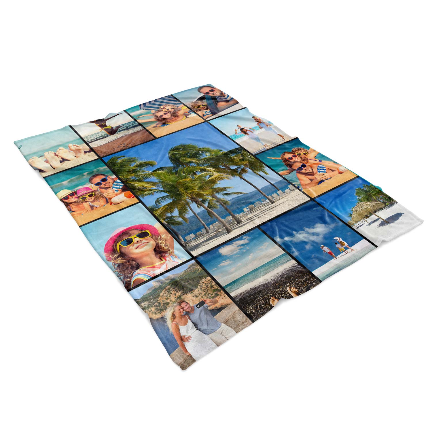 Photo Collage Personalized Blanket With 13 Images