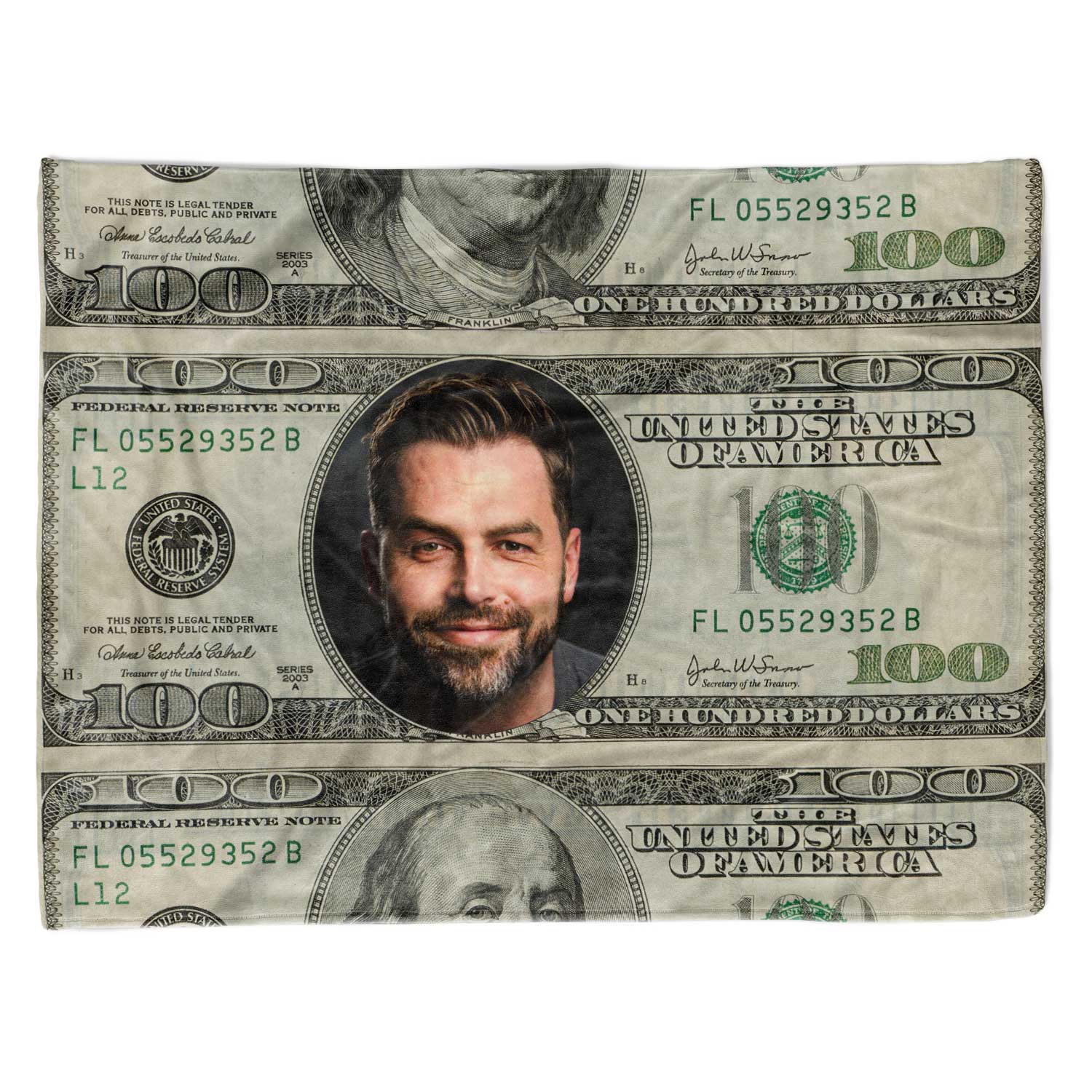 Dollars Personalized Blanket