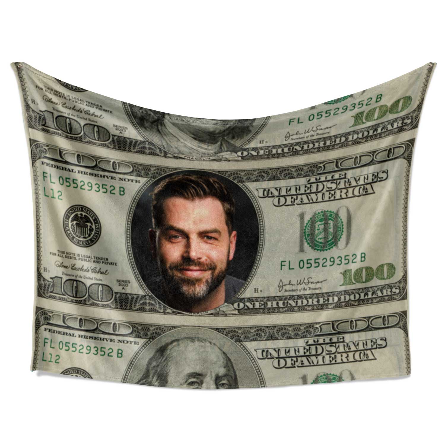 Dollars Personalized Blanket