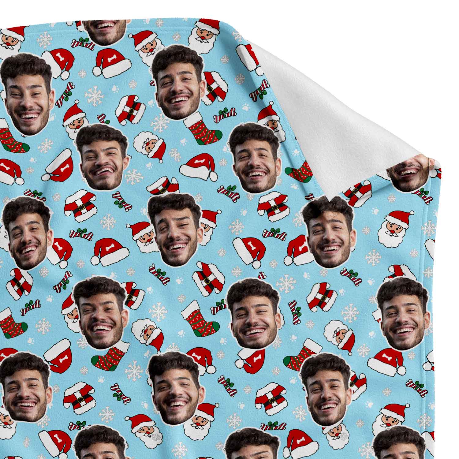 Santa Me Personalized Christmas Blanket