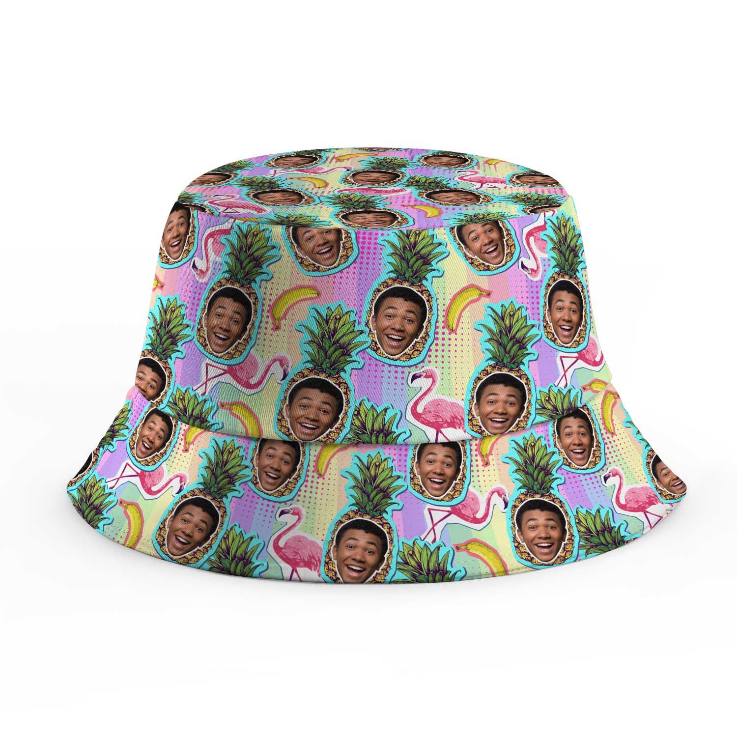 Pineapple Face Custom Bucket Hat
