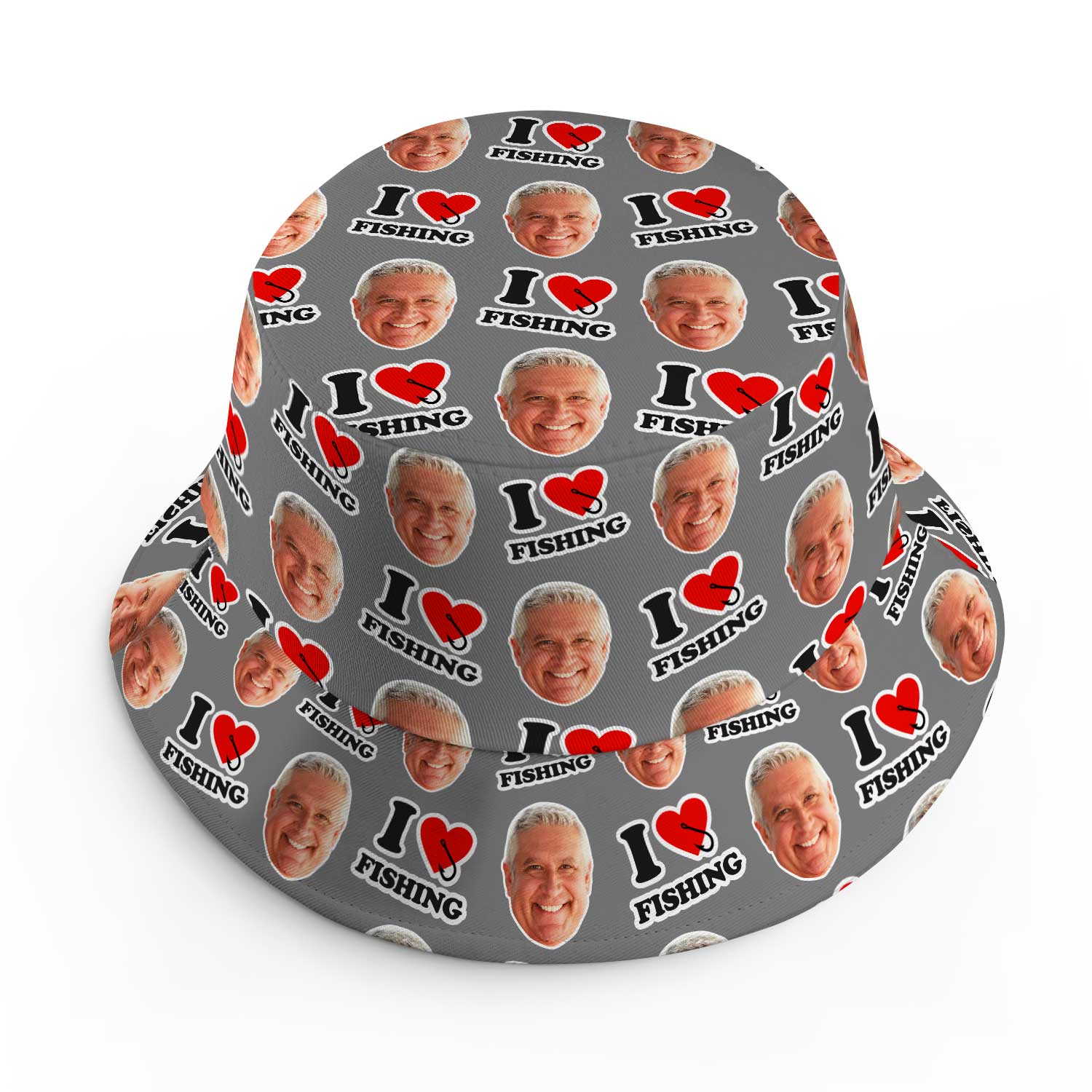 I Love Fishing Custom Bucket Hat