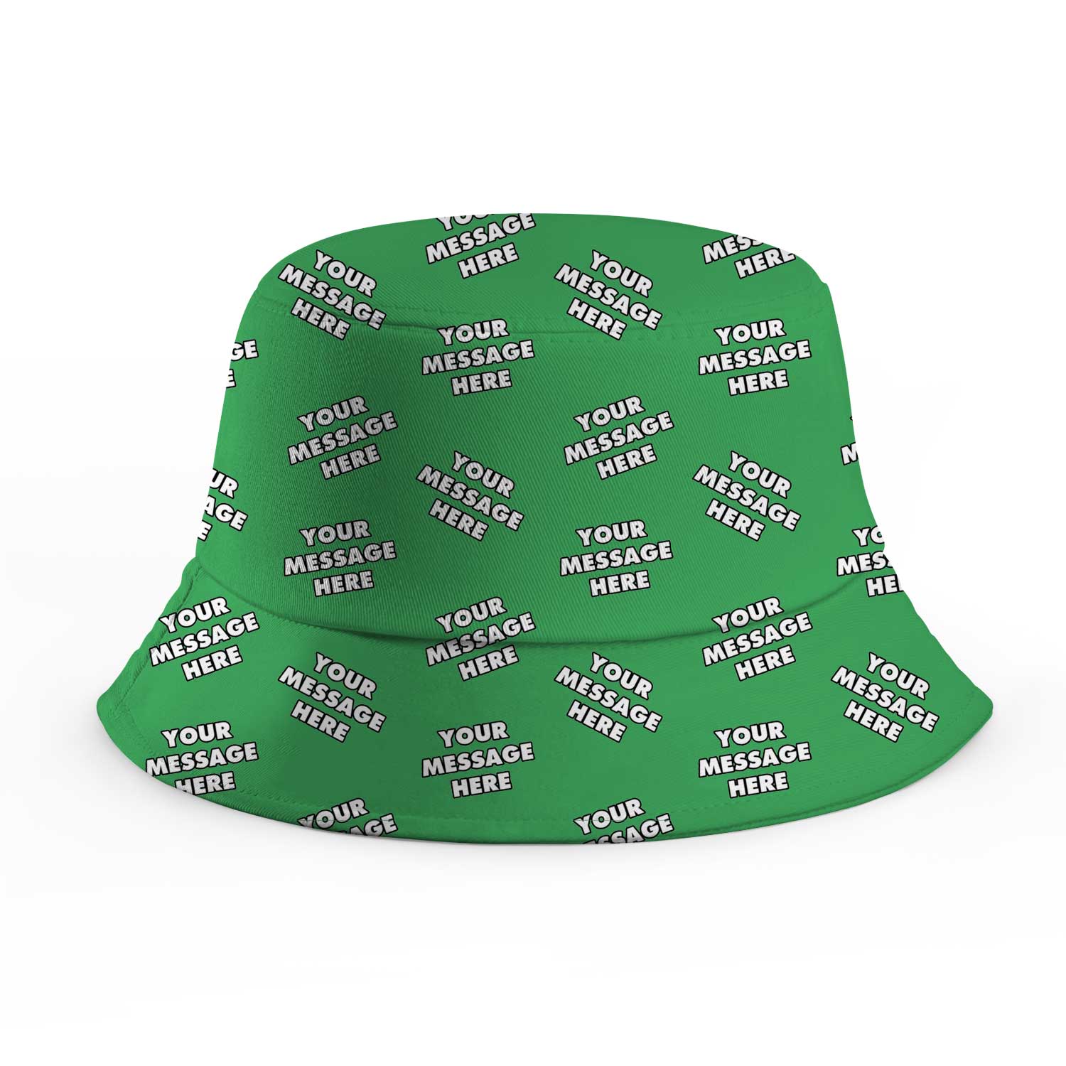Your Message Repeated Custom Bucket Hat