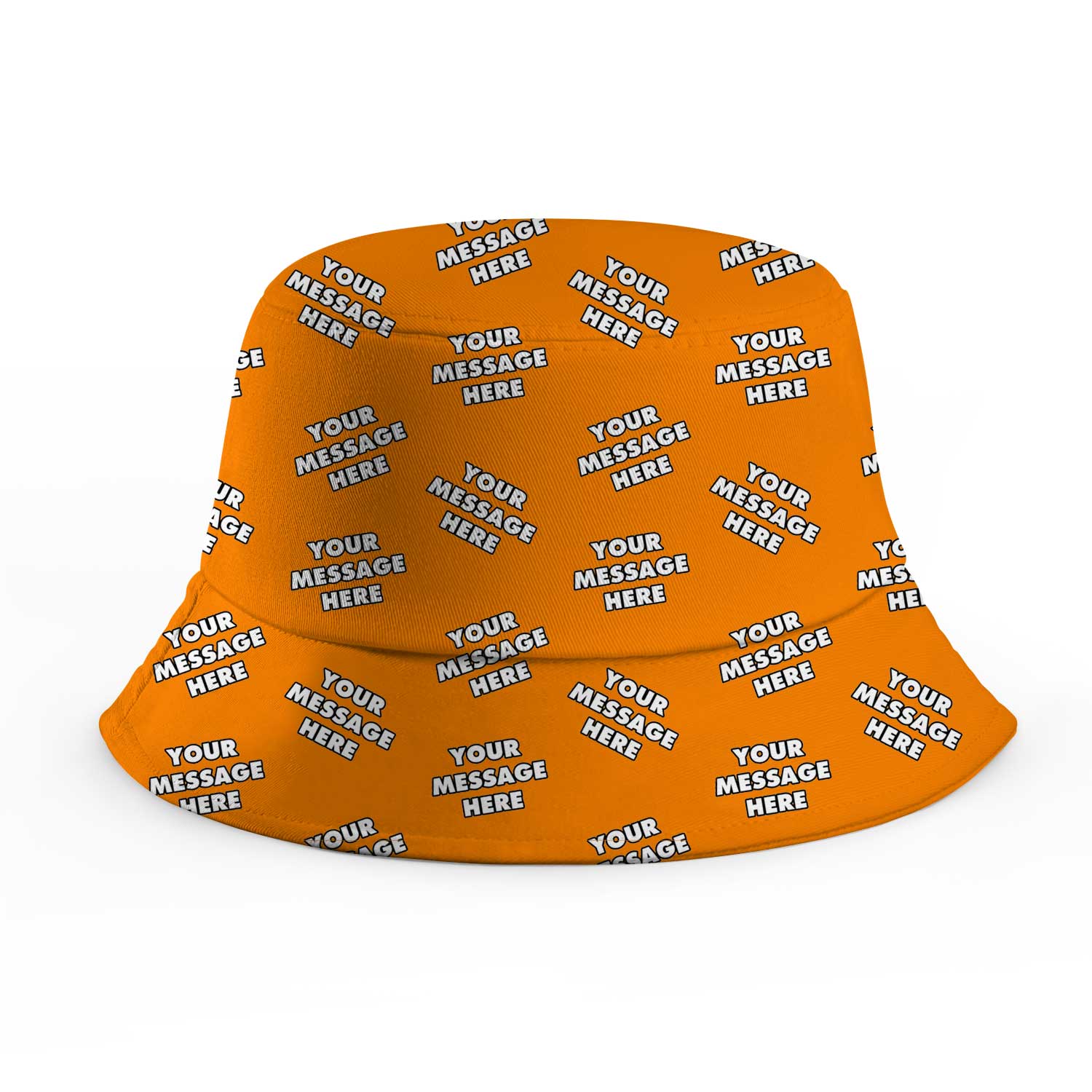 Your Message Repeated Custom Bucket Hat