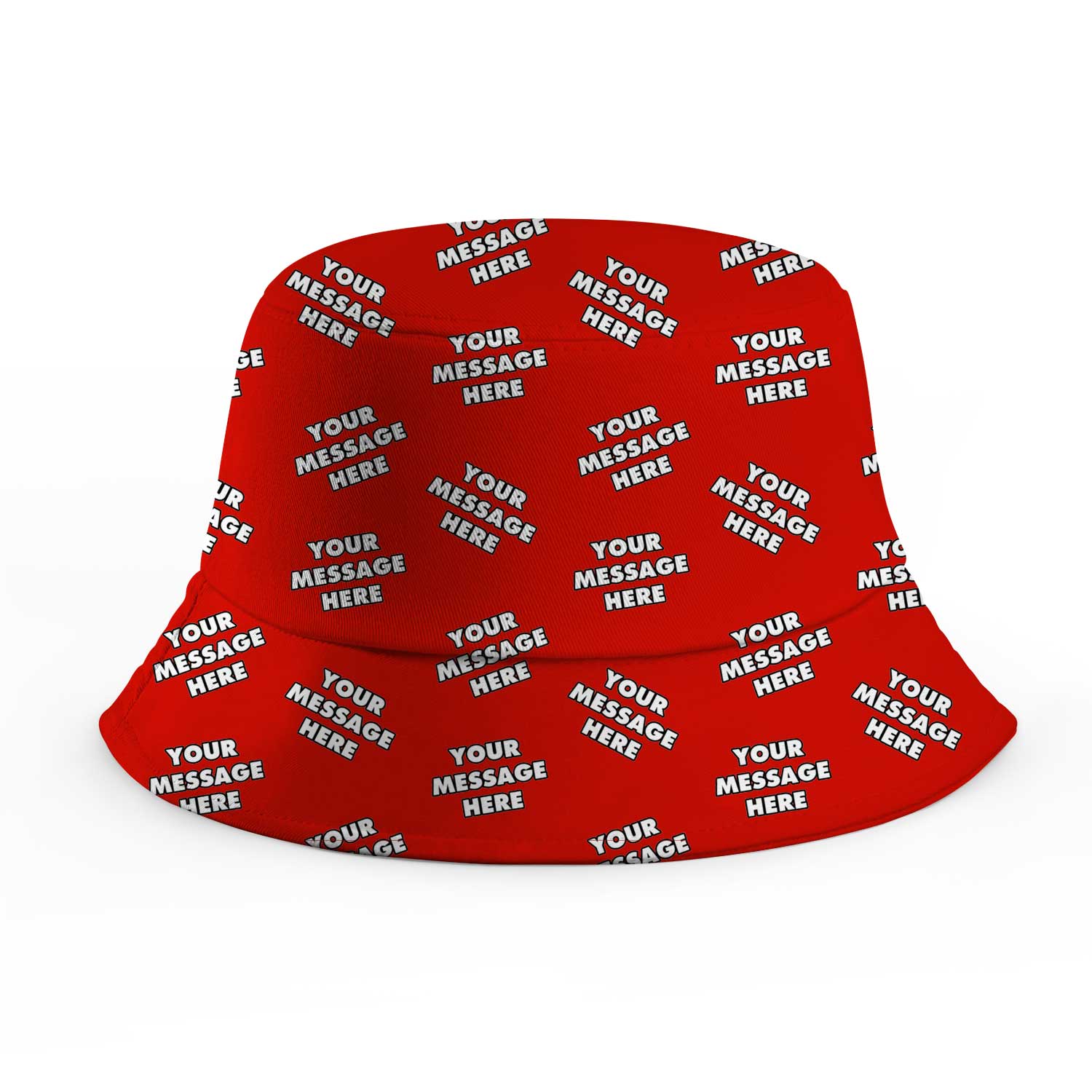 Your Message Repeated Custom Bucket Hat