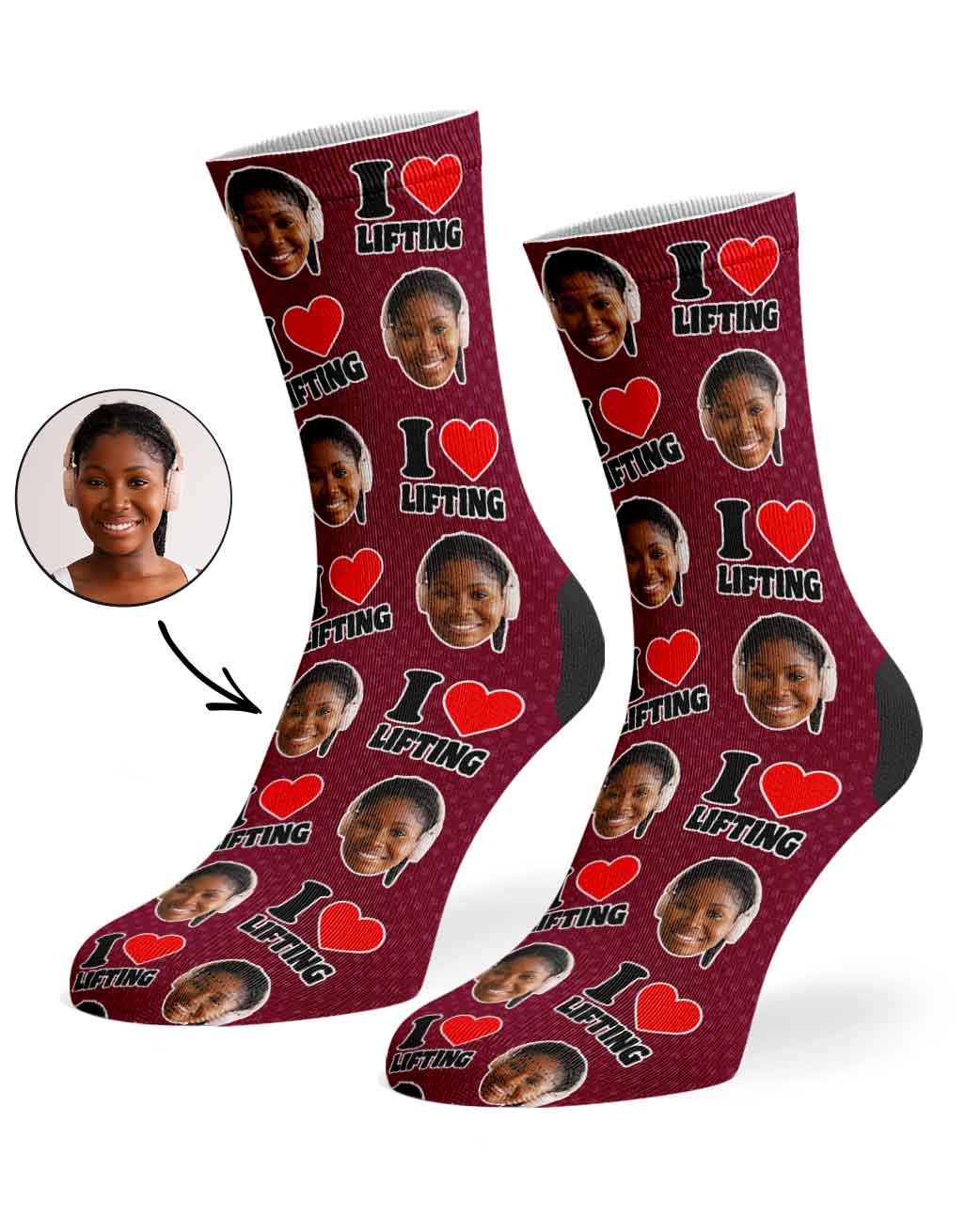 I Heart Lifting Socks