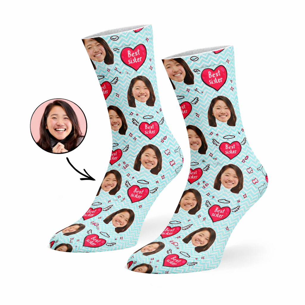 Best Sister Angel Custom Socks