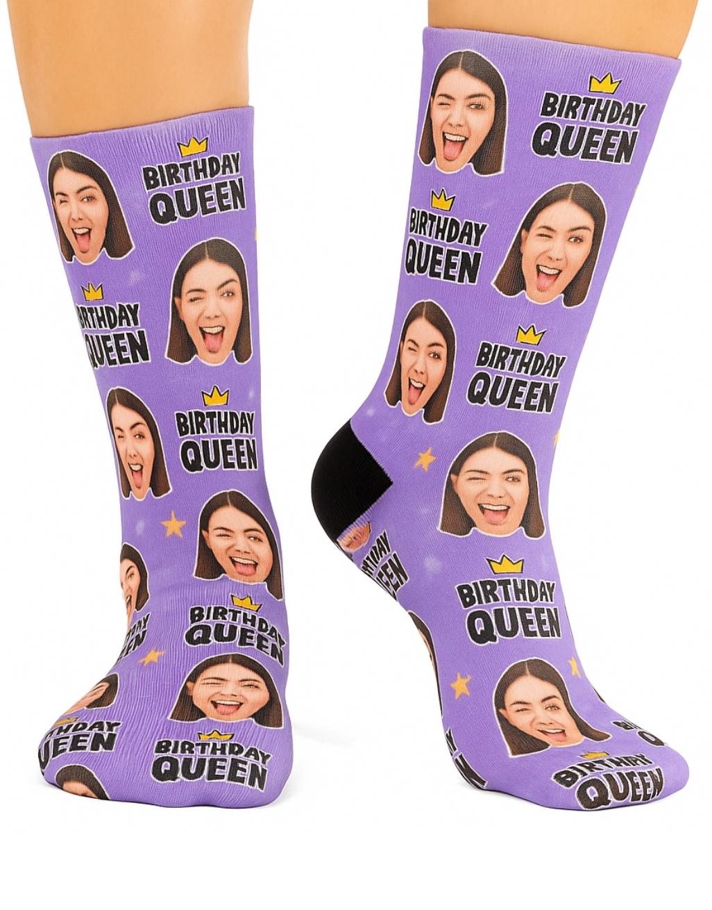 Birthday Queen custom Socks