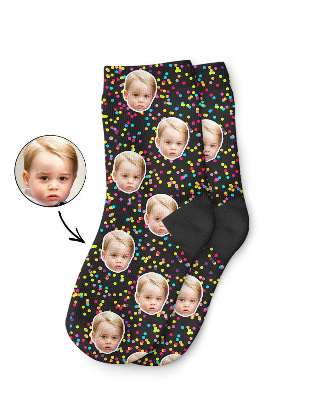 Custom Colorful Kids Socks
