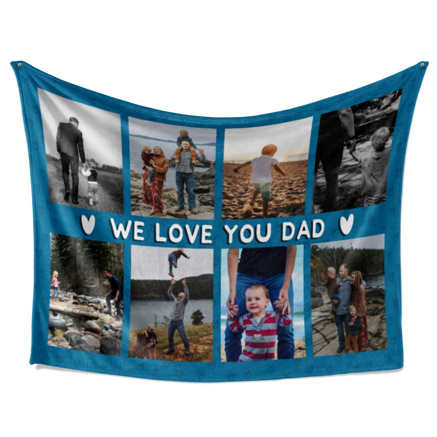 We Love You Dad Personalized Blanket