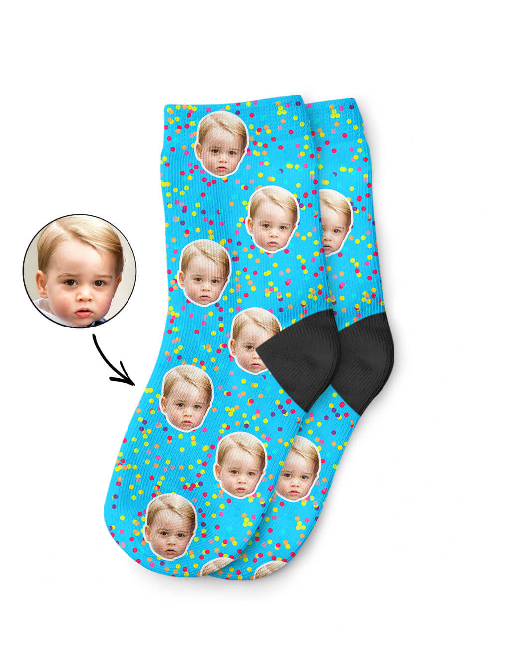 Customised Colorful Kids Socks