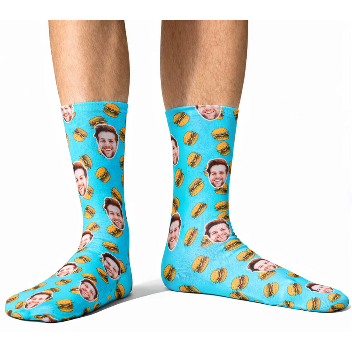 Burger Face Custom Socks