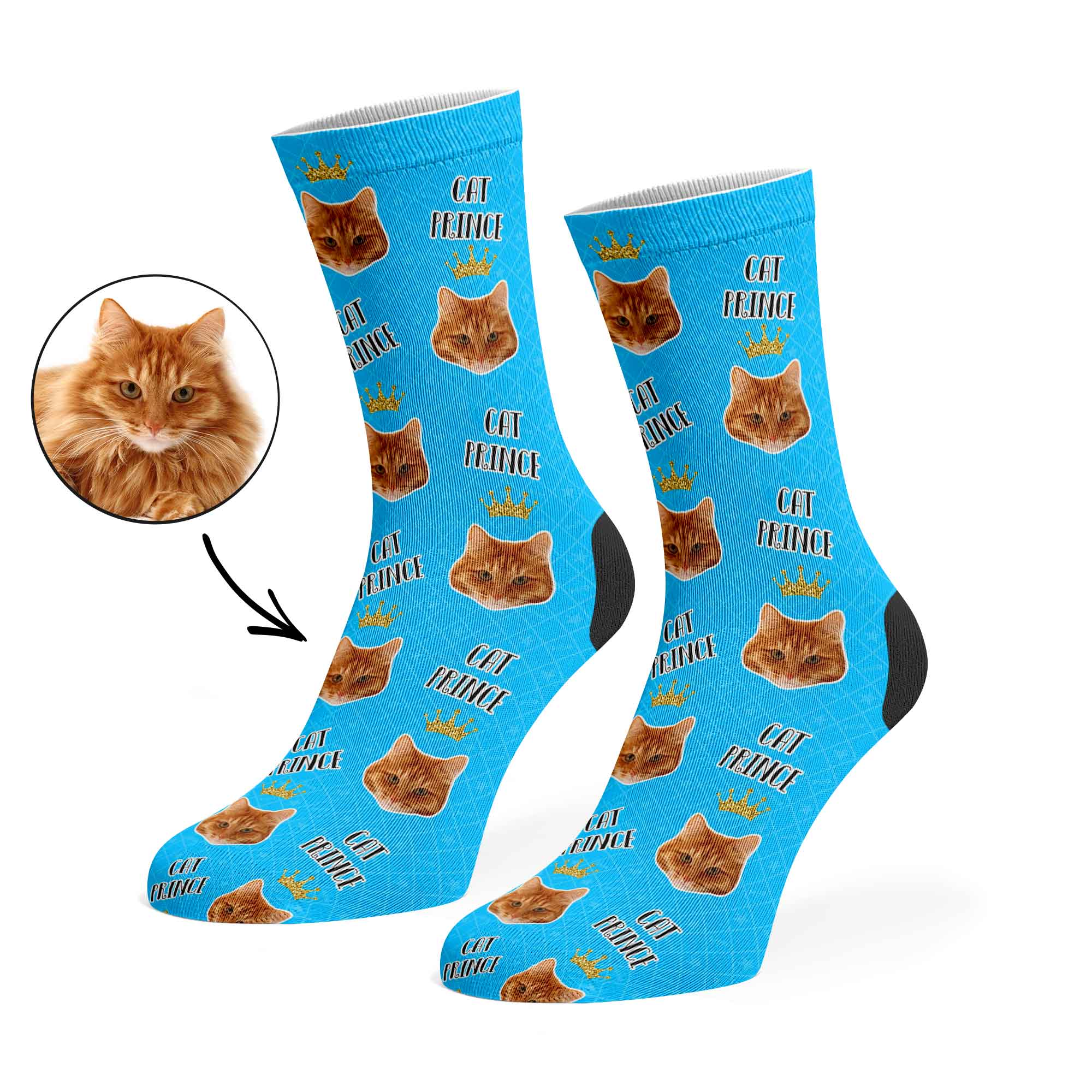 Cat Prince Custom Socks