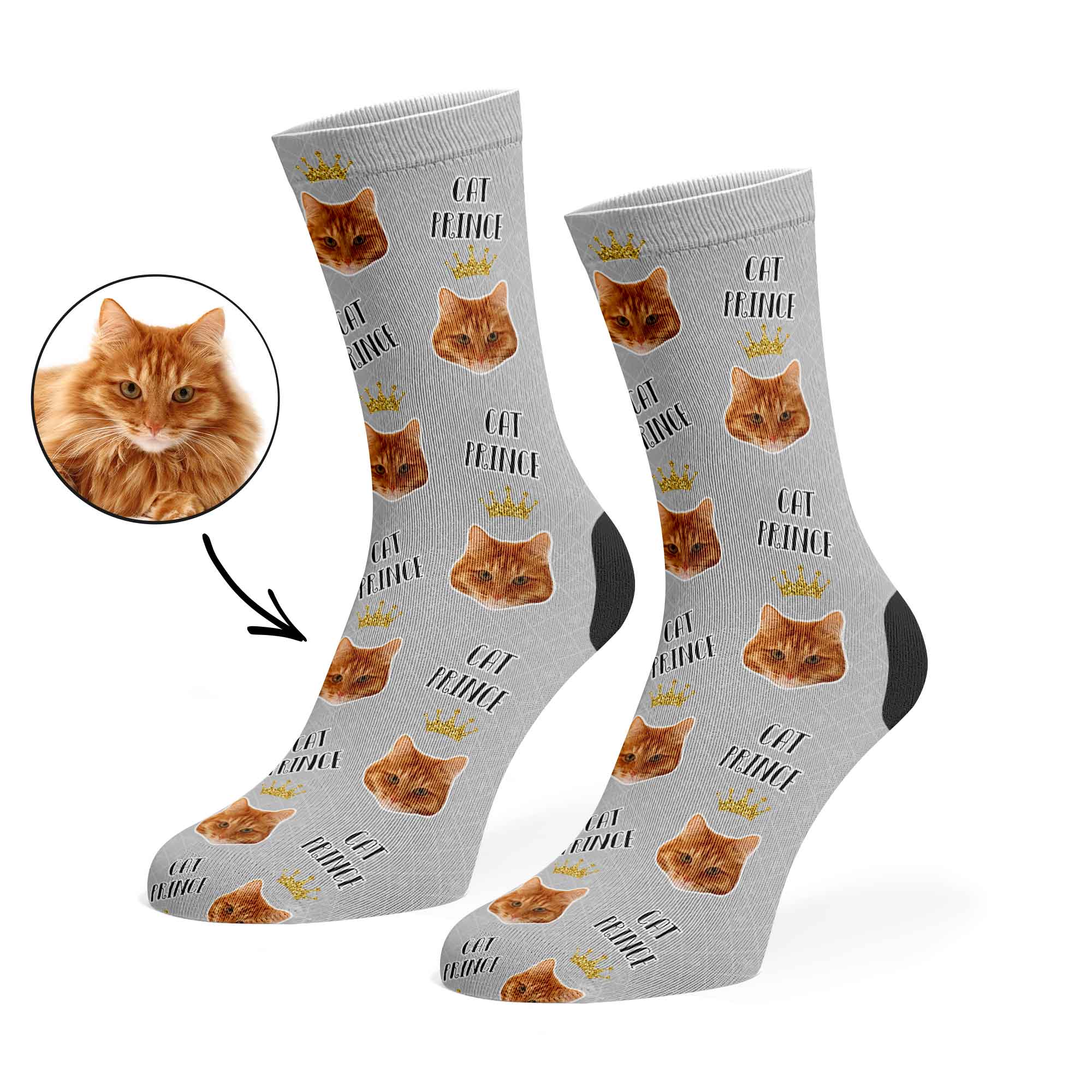 Cat Prince Custom Socks