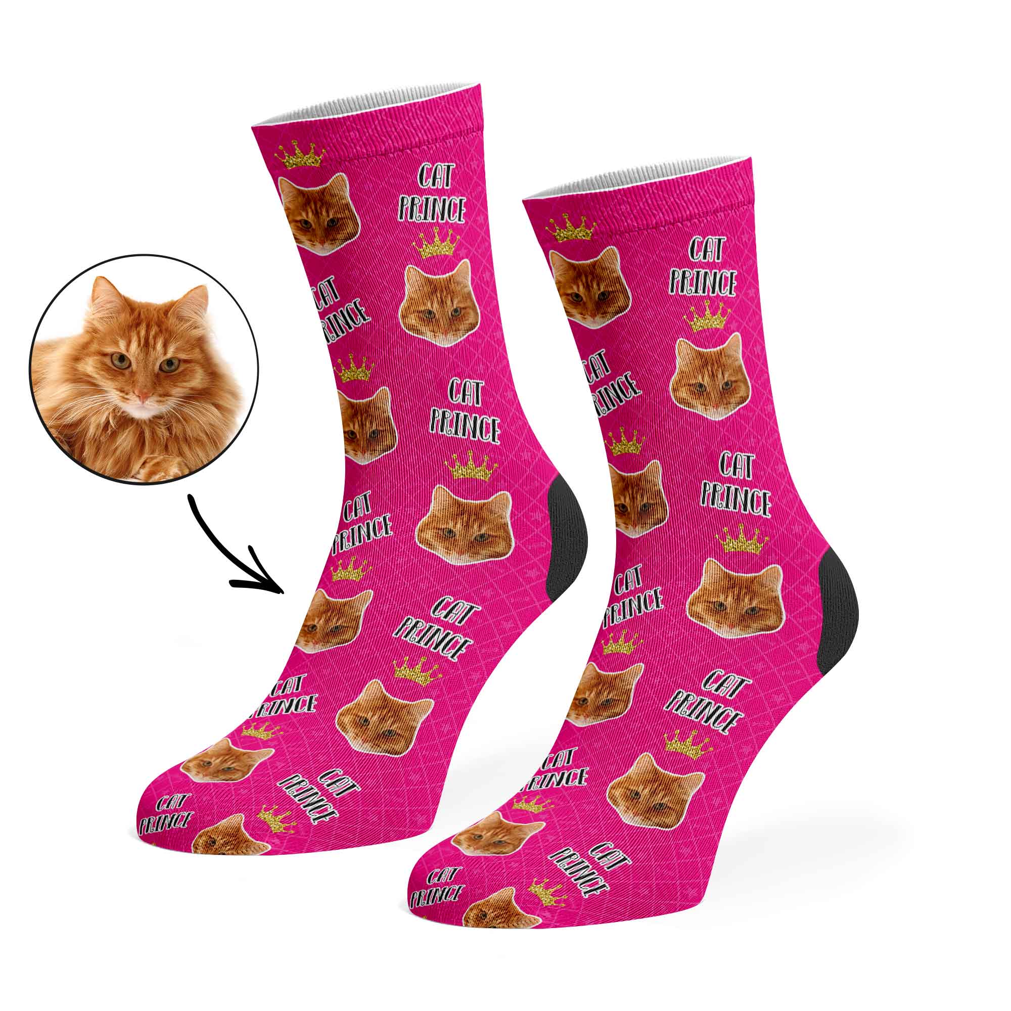 Cat Prince Custom Socks