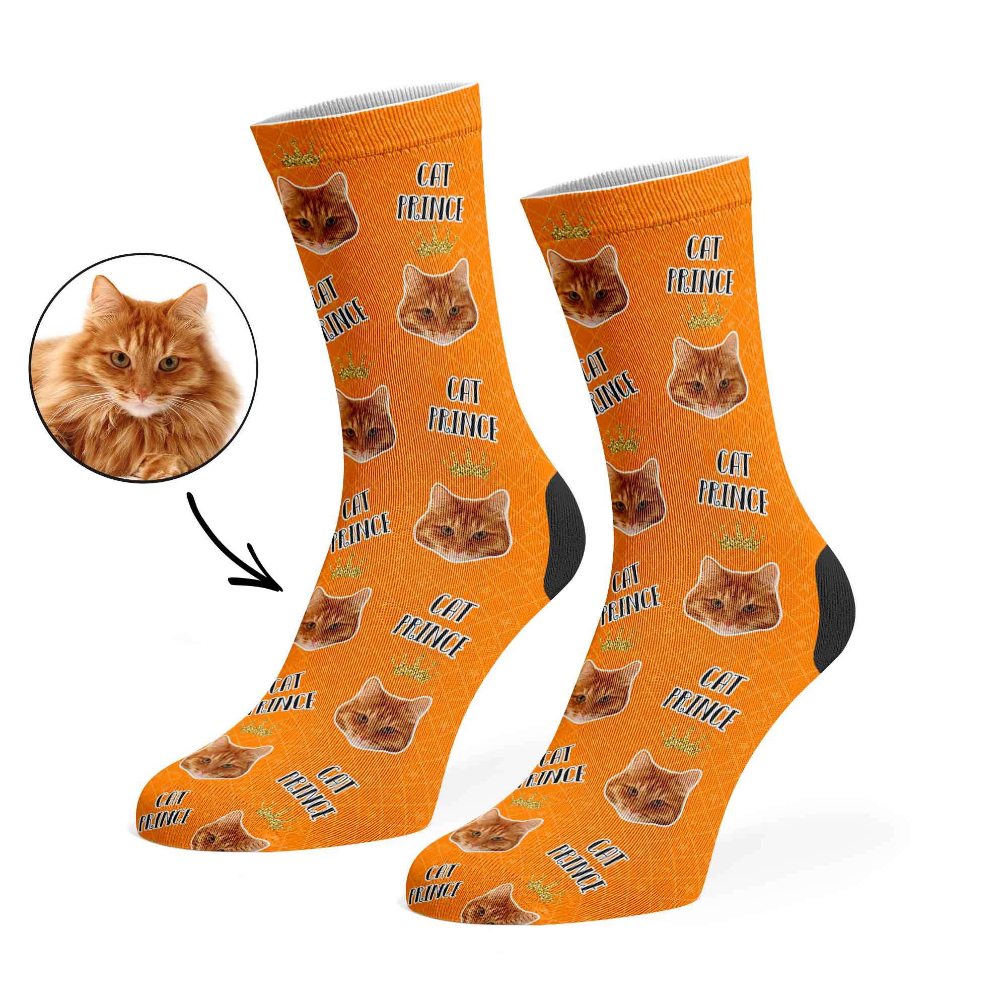 Cat Prince Custom Socks