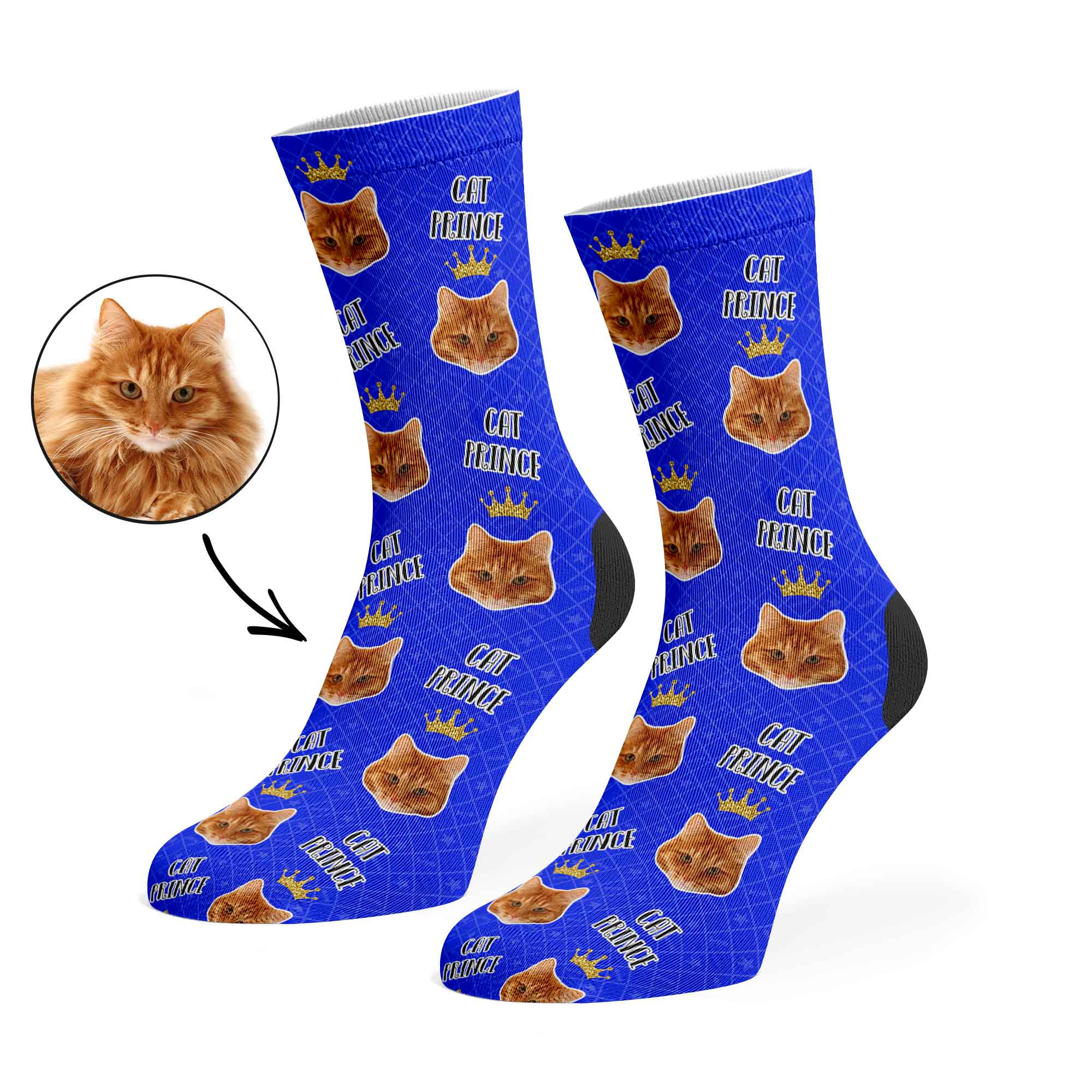Cat Prince Custom Socks