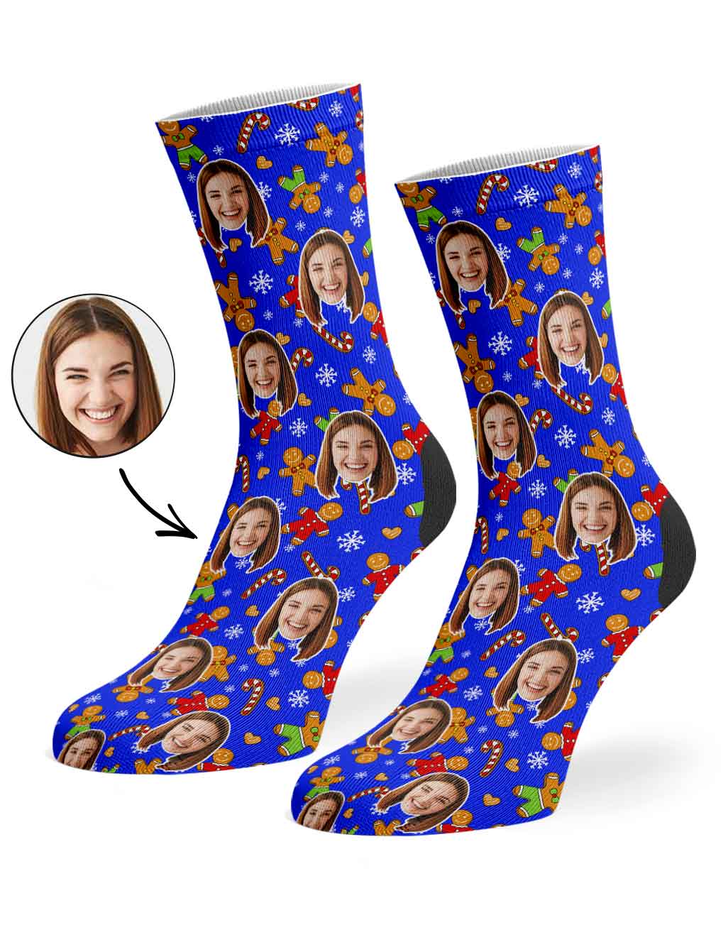 Gingerbread Me Custom Socks